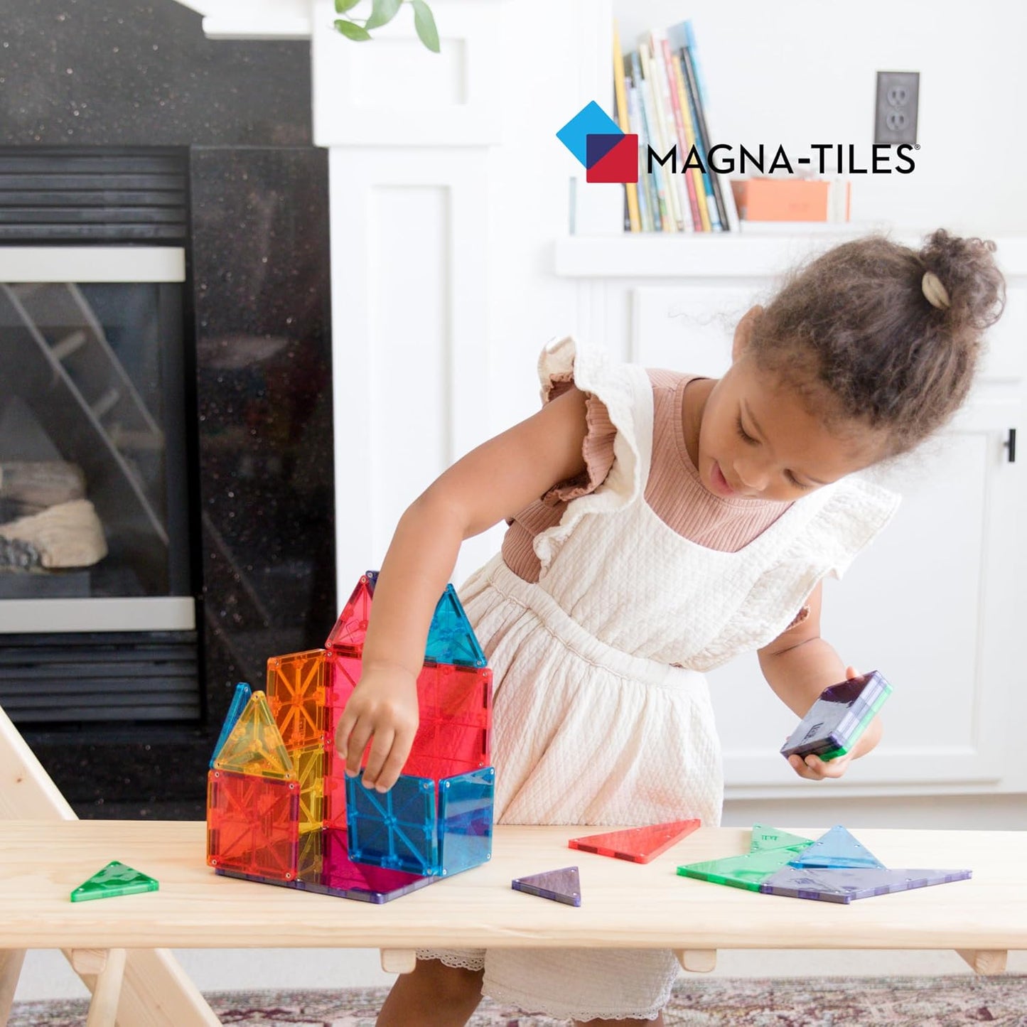 HotMAGNA-TILES Classic 32-Piece Magnetic Construction Set, The Original Magnetic Building Brand