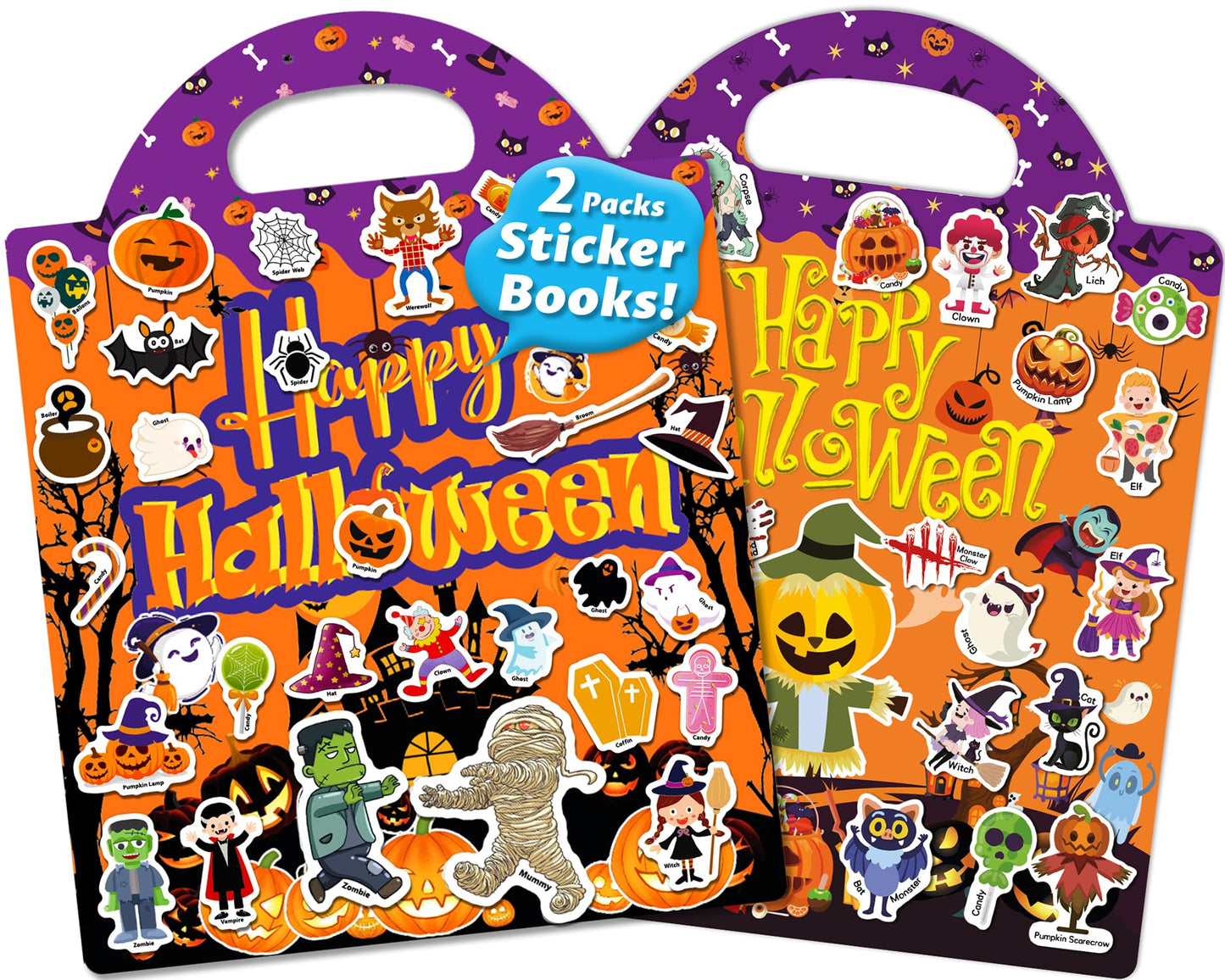 HotWalenced Reusable Sticker Book for Toddlers, Stickers for Kids, Toddler Sticker Book, Toddler Craft Activities, Toddler Travel Toys Boy Girl Birthday Gifts