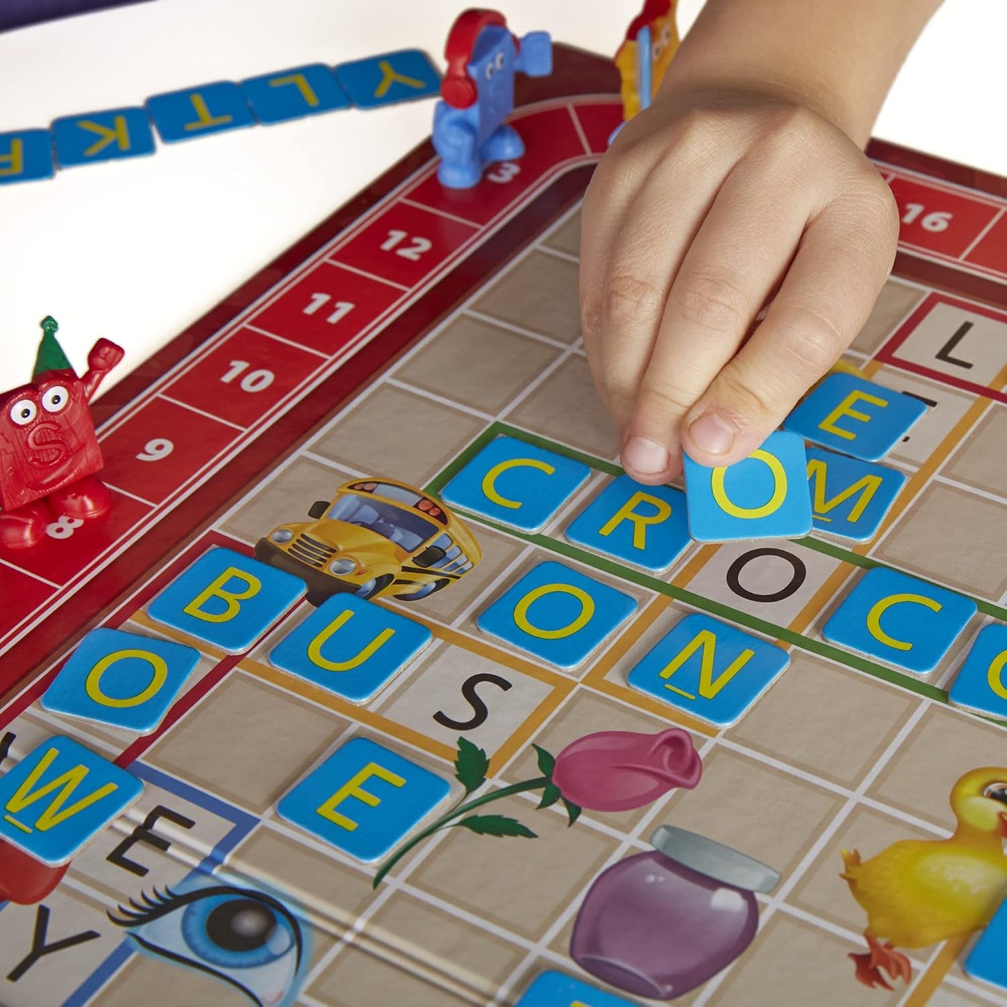 Hot Hasbro Gaming Scrabble Junior Board Game | 2-4 Players | Family Educational Word Games for Kids | Back to School Gifts for Classroom | Ages 5+