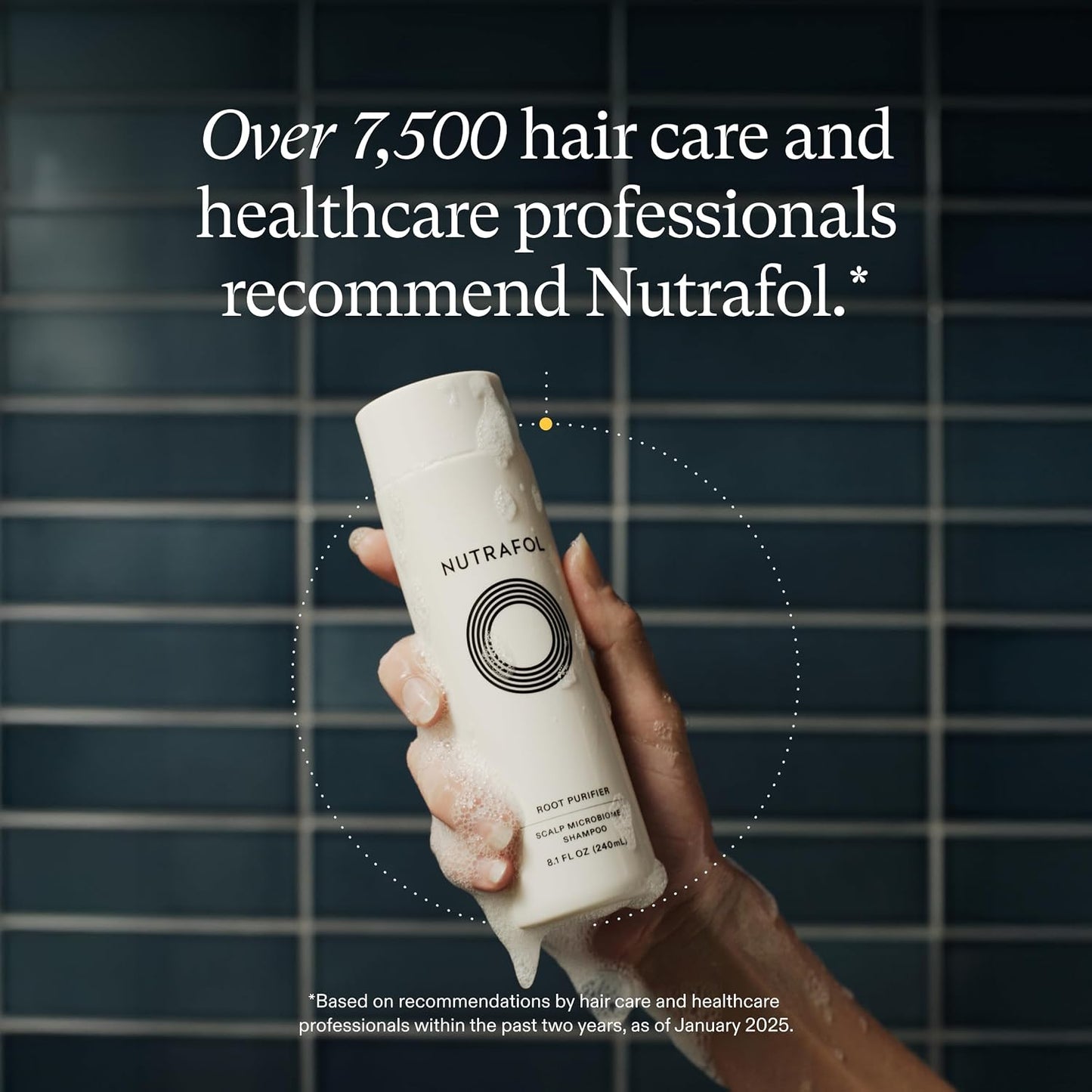 HotNutrafol Shampoo, Cleanse and Hydrate Hair and Scalp, Improves Hair Volume, Strength and Texture, Physician-formulated for Thinning Hair, Color Safe, Sulfate Free