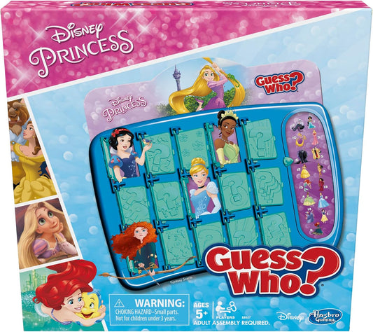 HotHasbro Gaming Guess Who? Disney Princess Edition Kids Board Game, Fun Game for Families and Kids Ages 5 and Up, Easter Gifts for Boys and Girls, Preschool Games (Amazon Exclusive)
