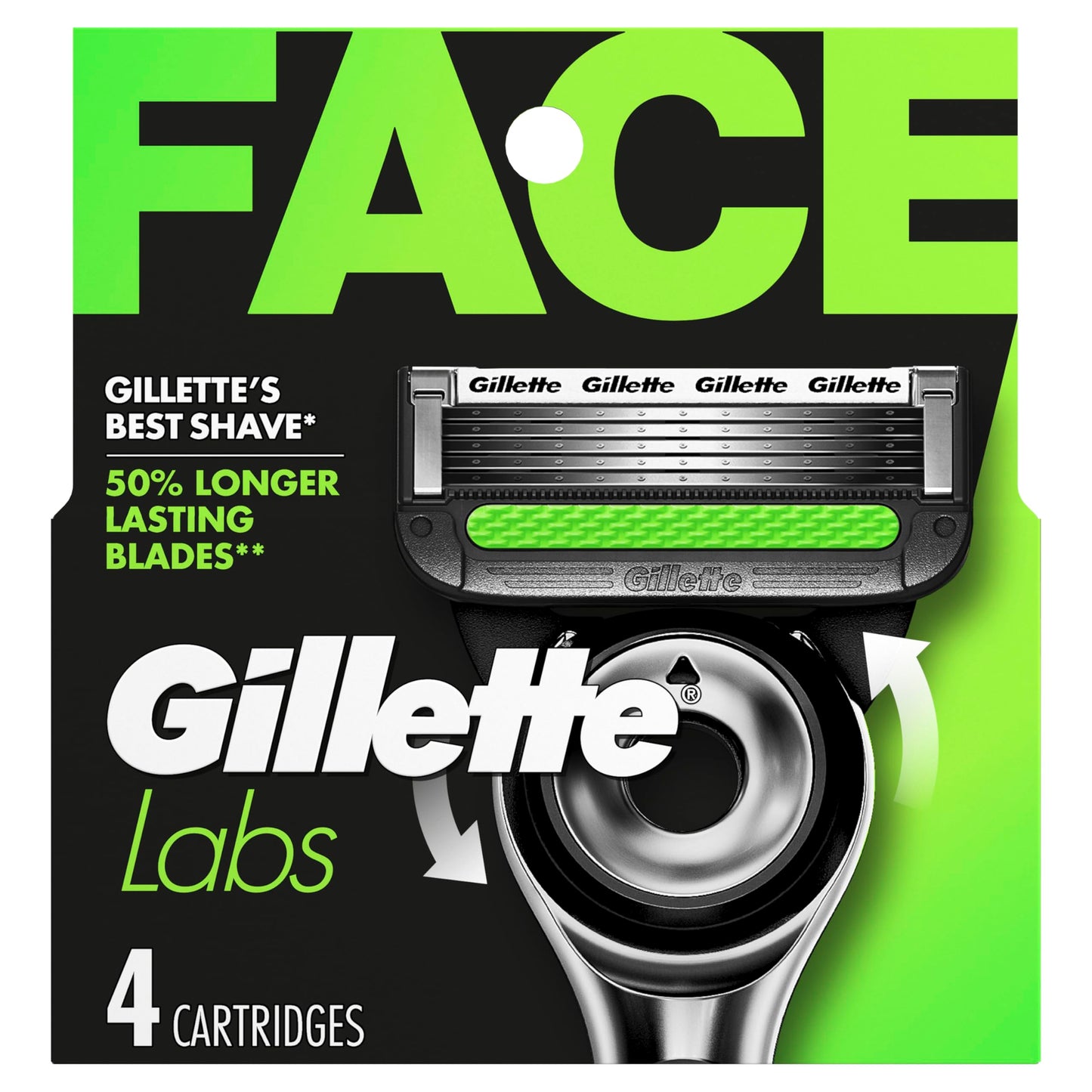 HotGillette Labs Shaving Razor Blade Refills for Men, 12 Count