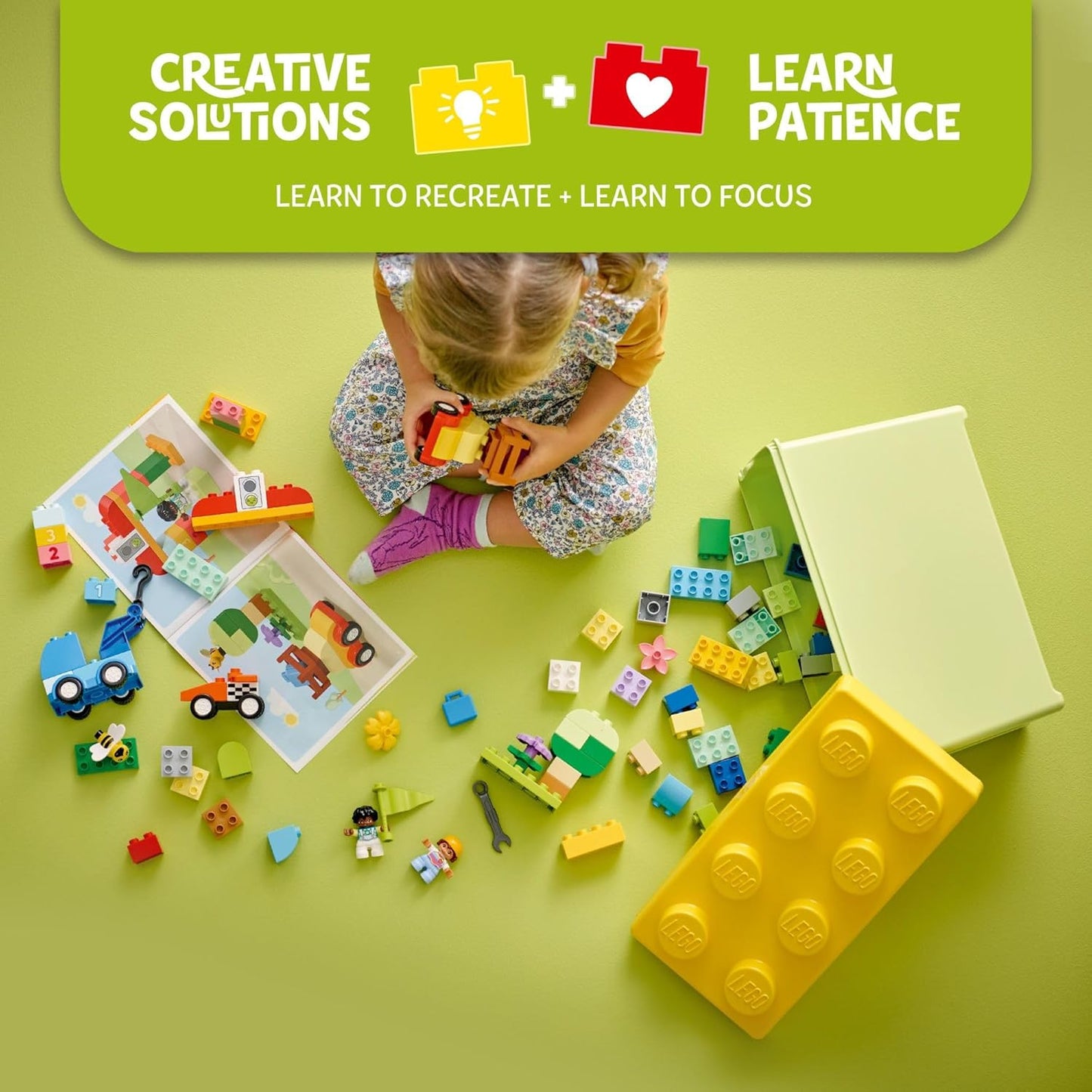 HotLEGO DUPLO Classic Cars and Trucks Brick Box Building Blocks - Learning & Educational STEM Toys for Toddlers, Ages 1.5+ Years - Develops Fine Motor Skills - Gift for Toddler Birthday - 10439