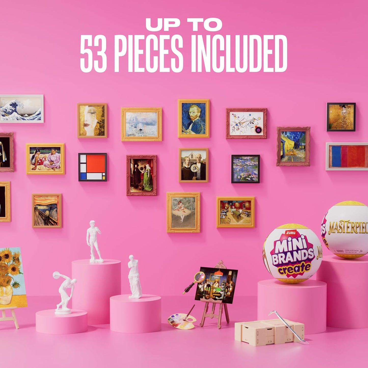HotMini Brands Create Mini Masterpieces Series 1, Capsule 2 Pack by ZURU, Real Miniature Masterpiece Creations Collectible Toy