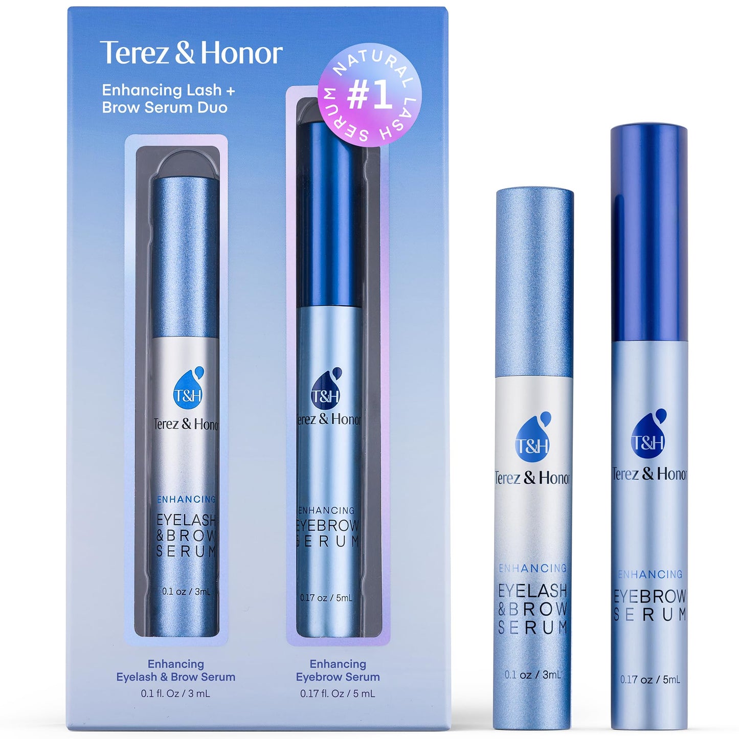 HotAdvanced Eyelash Serum for Thicker, Longer Eyelashes and Eyebrows - Grow Luscious Lashes with Brow Enhancer (3mL)