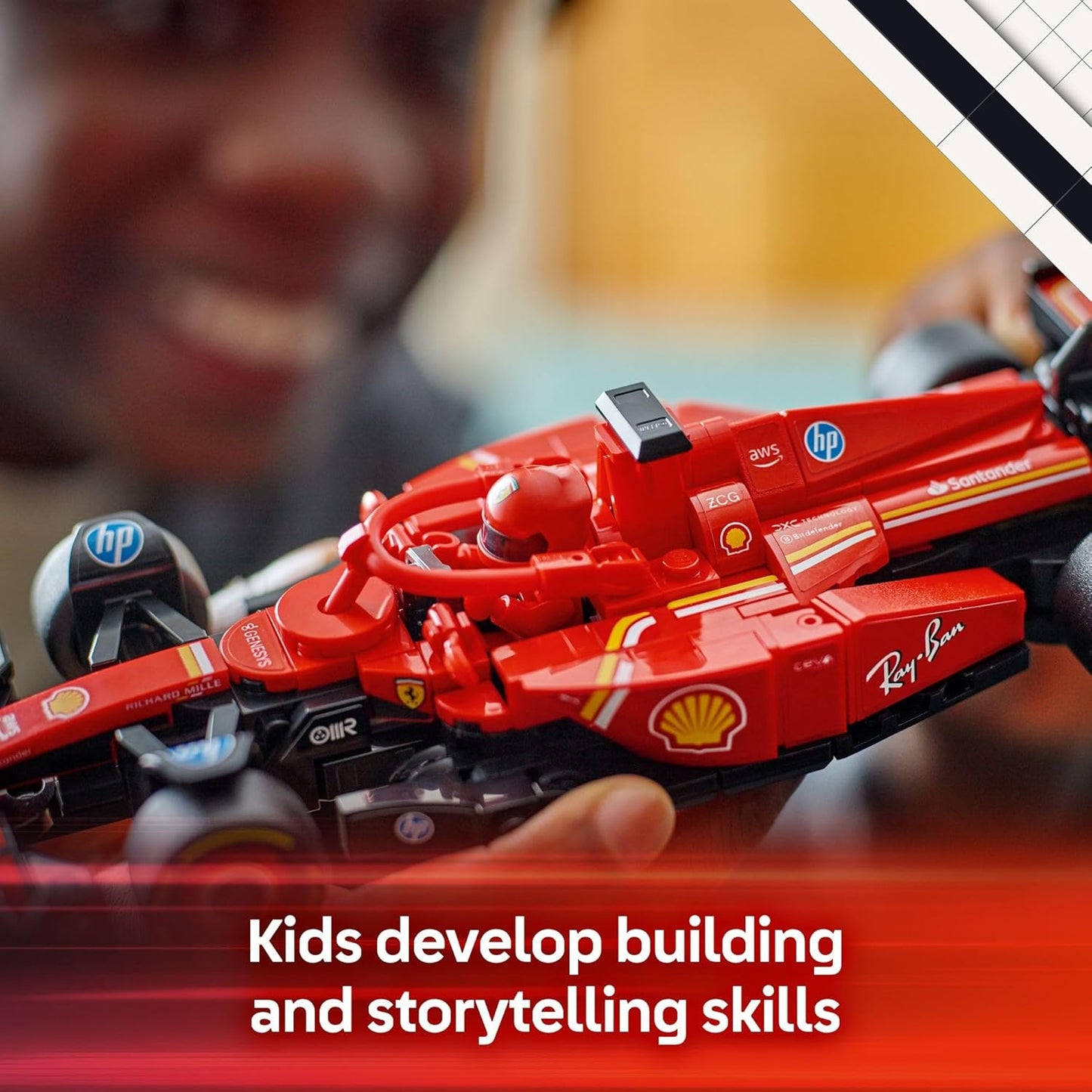 HotLEGO Speed Champions Ferrari SF-24 F1 Race Car Toys - Building Sets for Kids, Boys & Girls, Ages 10+ - Ferrari F1 Model Car Kits for Display or Play - Gift Ideas for Birthdays and Fans - 77242