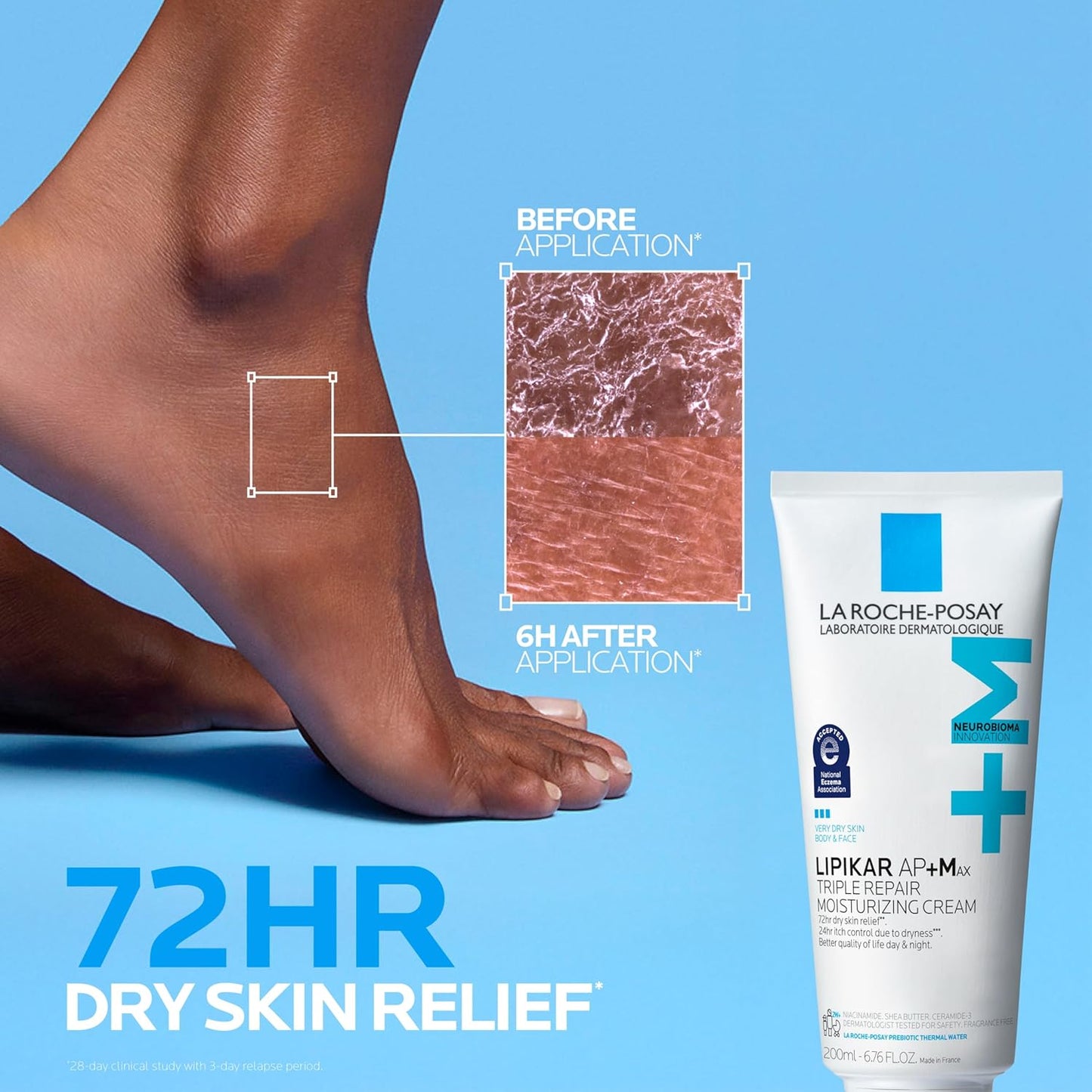 HotLa Roche-Posay Lipikar AP+MAX Triple Repair Moisturizing Body Cream | Face & Body Lotion for Dry Skin with Shea Butter & Niacinamide | Gentle Moisturizer for Very Dry, Rough & Sensitive Skin