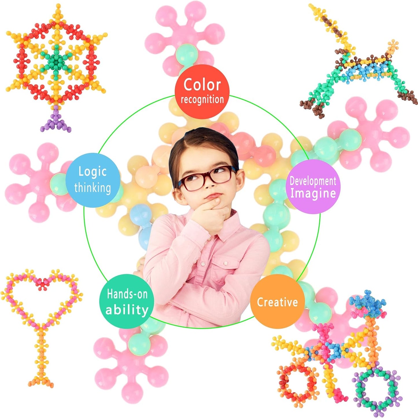Hot TOMYOU 200 Pieces Building Blocks Kids STEM Toys Educational Discs Sets Interlocking Solid Plastic for Preschool Boys and Girls Aged 3+, Safe Material Creativity