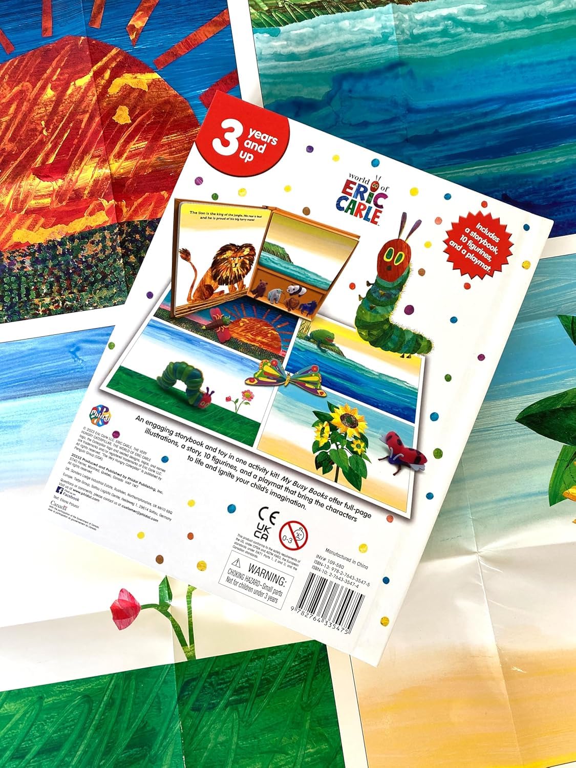Hot The World of Eric Carle My Busy Books - Storybook, 10 figurines, playmat