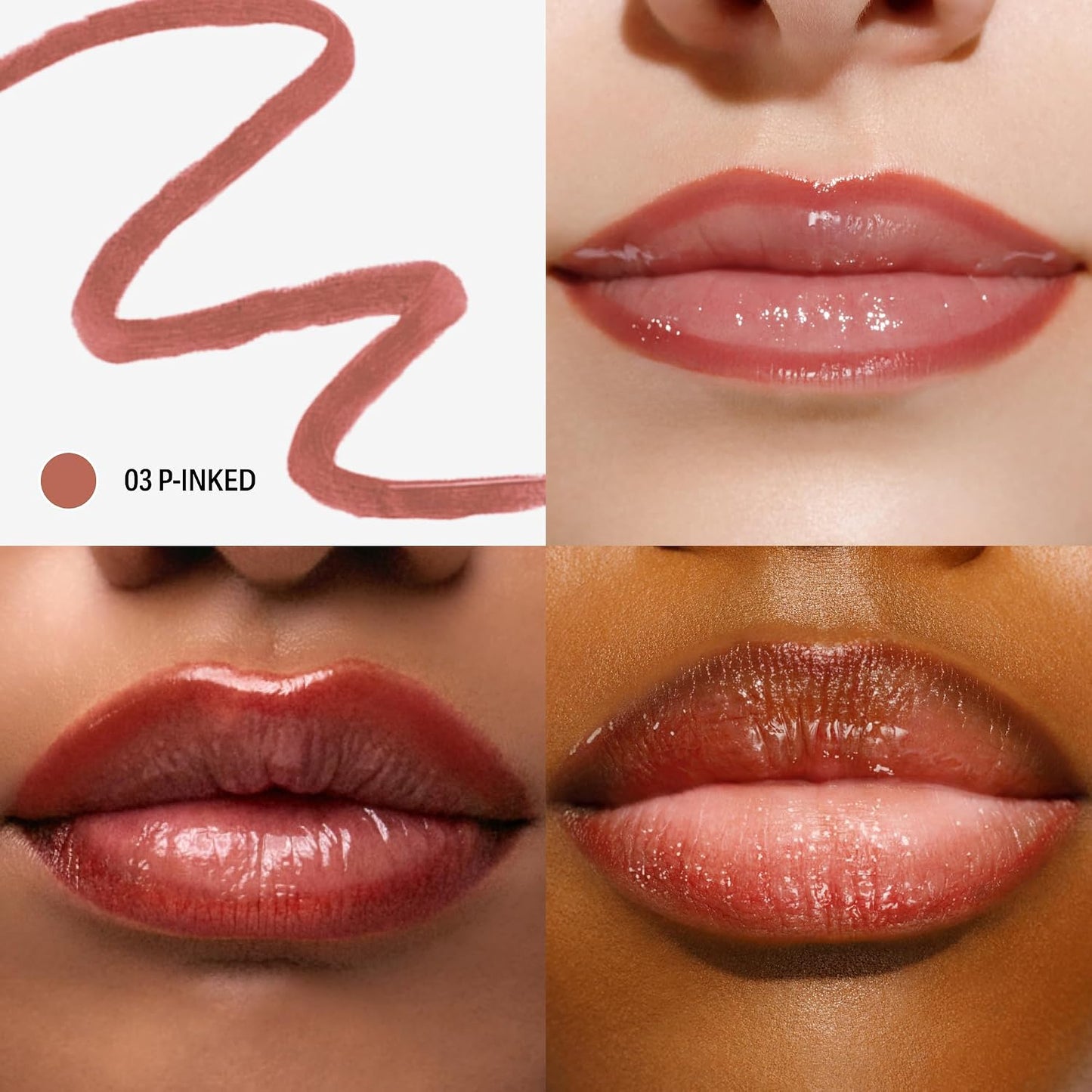 HotSacheu Lip Liner STAY-N Peel Off Lip Stain — Long Lasting Waterproof Lip Tint with Hyaluronic Acid & Vitamin E — Transfer Proof Matte Finish (p-INKED)