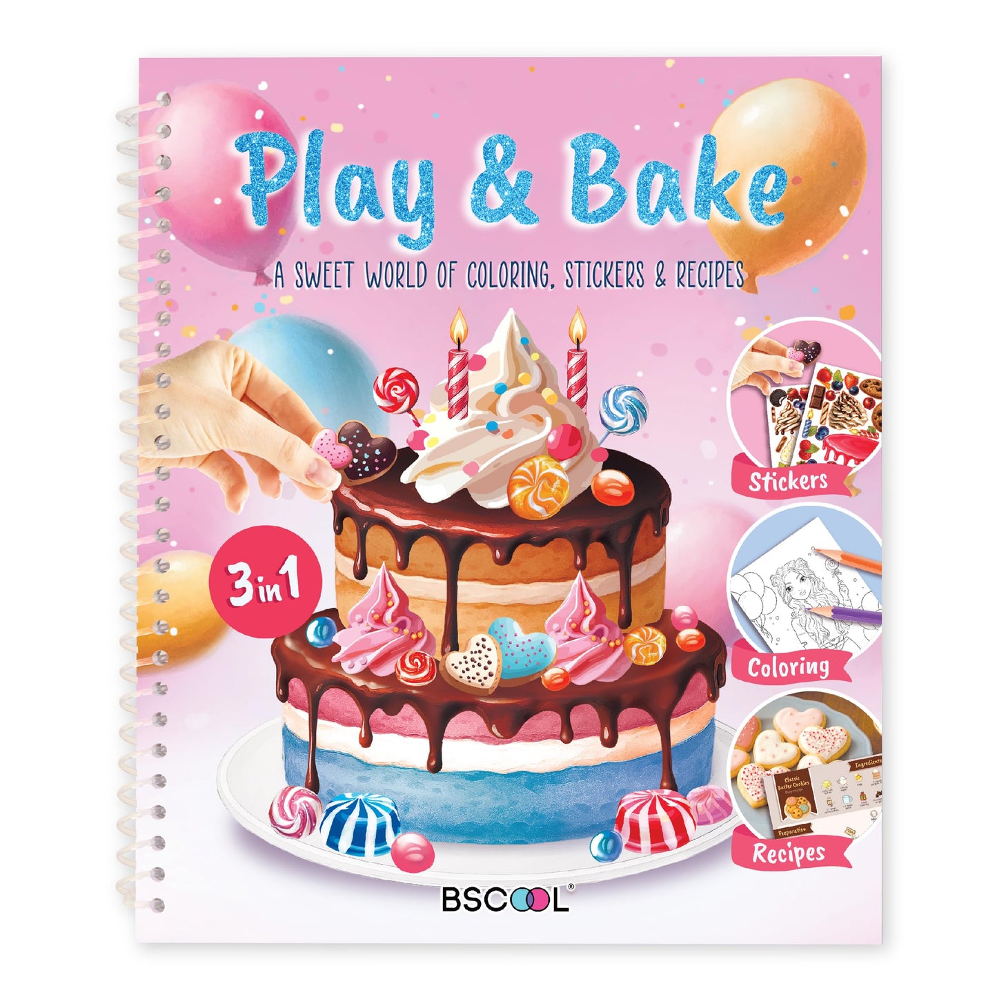 HotBSCOOL - Drawing, Coloring & Activity Book. Nail Design Book with Stickers and Guides. Fashion Design Sketchbook for Kids 5 and up. Little Designer Book - Nail Sticker Book. Gift for Girls