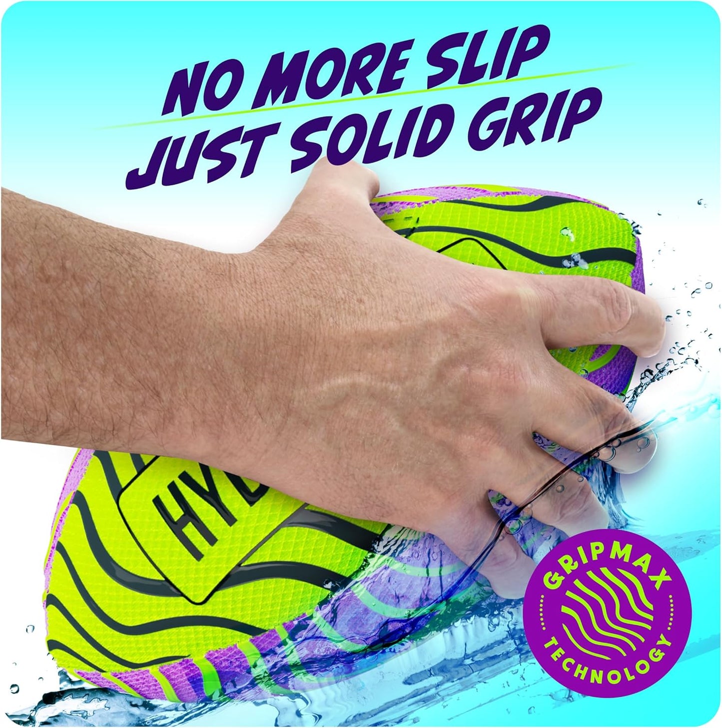 HotHydroSport Water Football for Pool, Beach, Lake - Waterproof Pool Toys for Kids Ages 8-12 - Teen Boys Gift - Swimming Balls Sports - Family, Teens Boys & Adults Fun - Outdoor Accessories