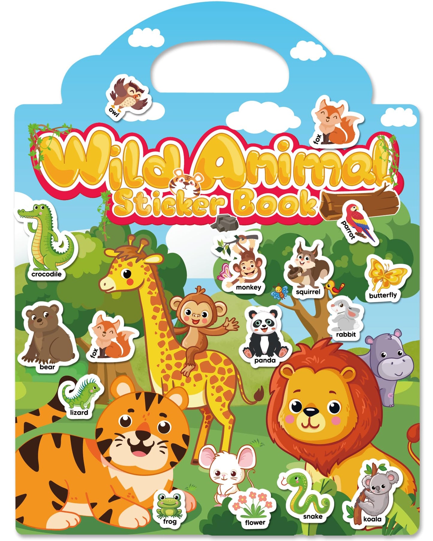 HotWalenced Reusable Sticker Book for Toddlers, Travel Stickers for Kids, Toddler Craft Activities Toys, Birthday Gifts for Boys & Girls