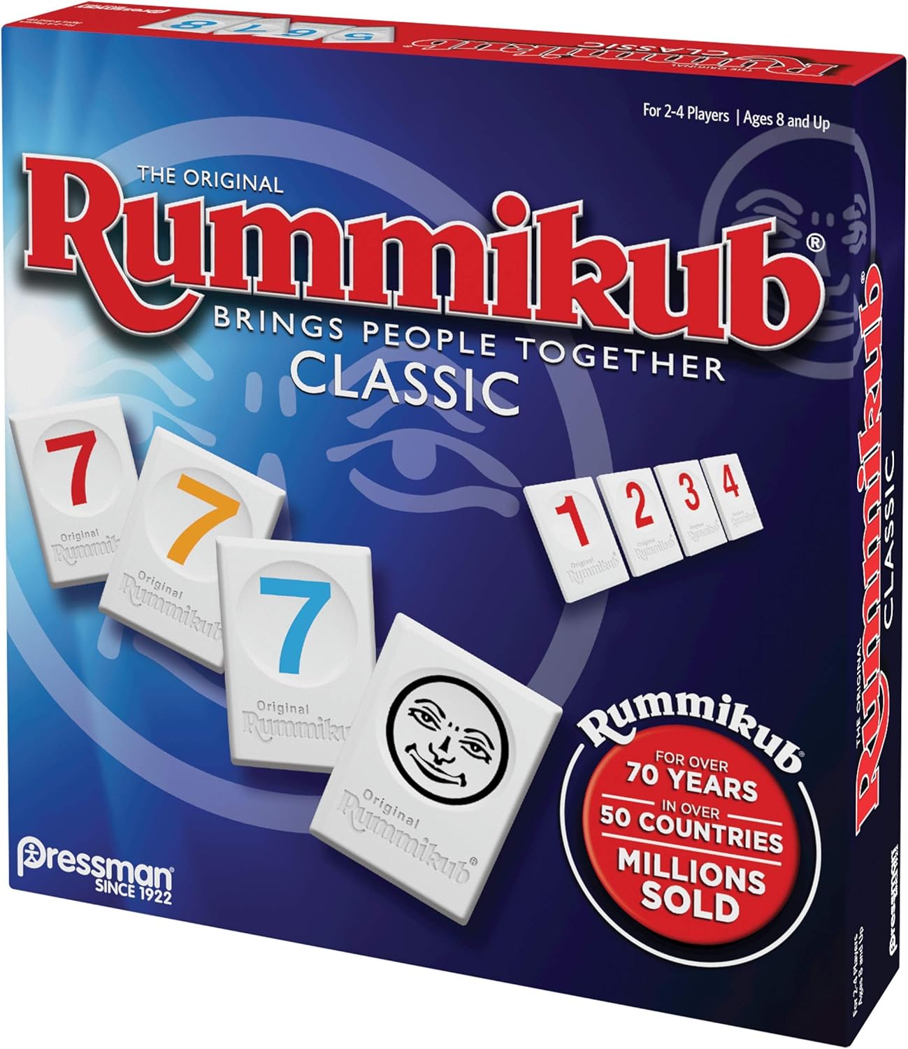 HotPressman Rummikub - The Original Rummy Tile Game | Exciting Family Game of Strategy and Luck | Promotes STEM Skills | For Kids, Teens, Adults | 2-4 Players, Ages 8+