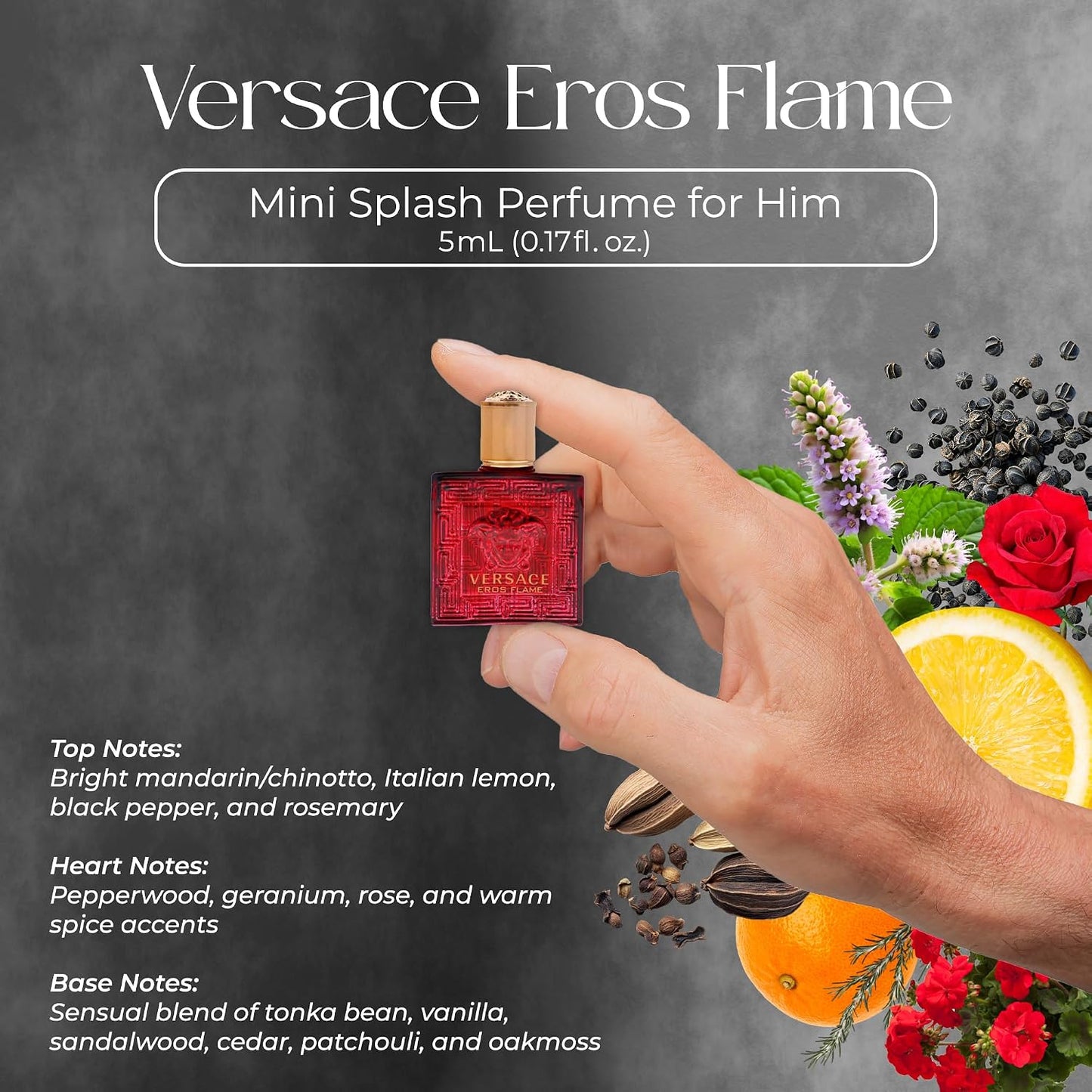 Hot Versace 4 Piece Mini Gift Set for Men | Includes Eros, Dylan Blue Pour Homme, Eau Fraiche, Eros Flame EDP, Mini Sampler Gift Set