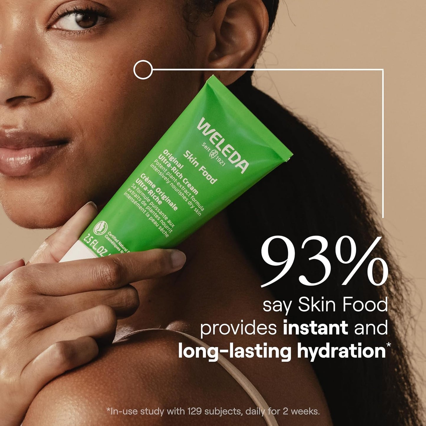 HotWeleda Skin Food Original Ultra-Rich Body Cream 2.5 Fluid Ounce, Plant Rich Hydrating Moisturizer with Pansy, Chamomile and Calendula