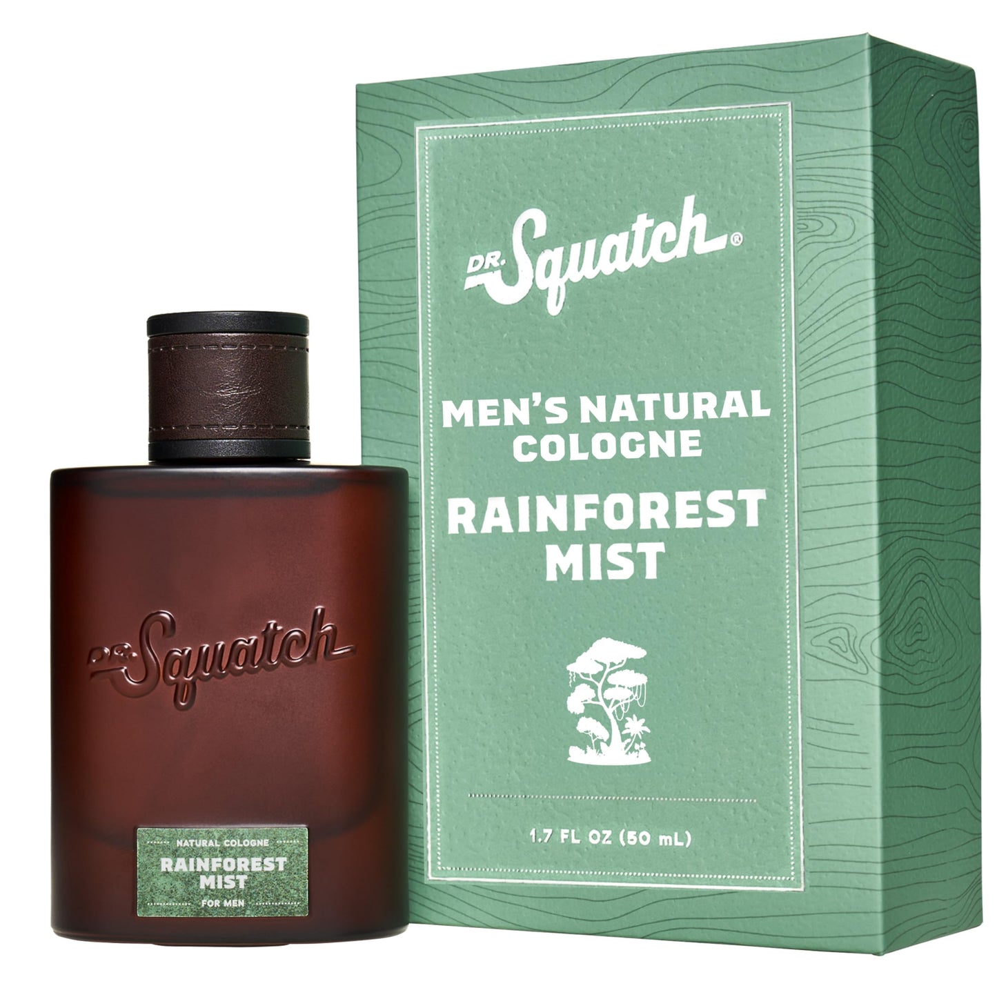 Hot Dr. Squatch Natural Cologne for Men - Mini Cologne Trial Set - Midnight Birch, Rainforest Mist, Glacial Falls, Castaway Cove, Fireside Bourbon (0.17 fl oz, 5-Pack)