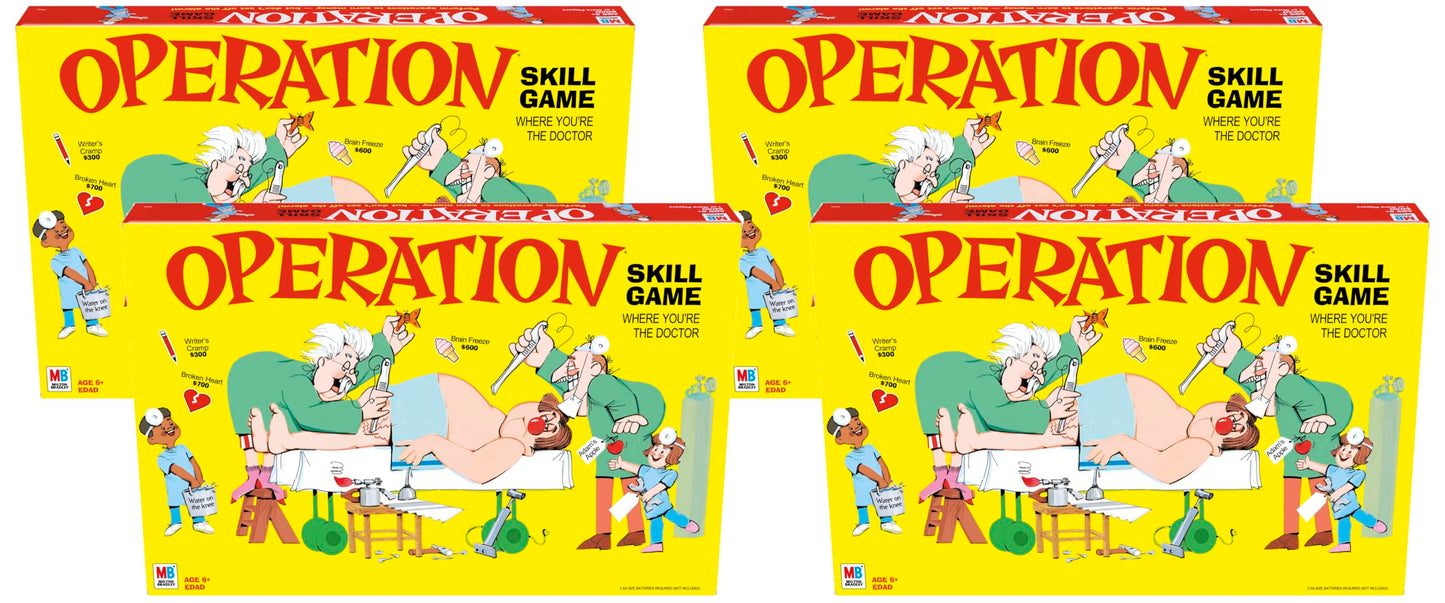 HotHasbro Gaming Operation Electronic Board Game, Family Games for Kids Ages 6+, Kids Board Games for 1+ Players, Funny Games for Kids, Easter Gifts for Boys and Girls (Amazon Exclusive)