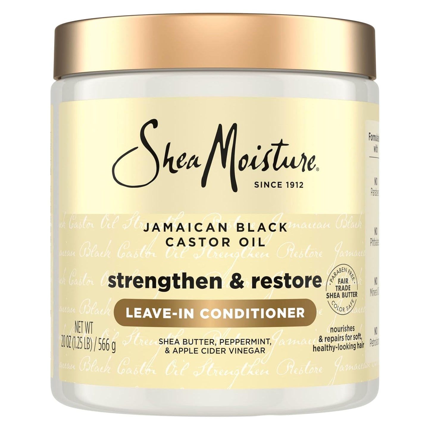 HotSheaMoisture Leave In Conditioner, Jamaican Black Castor Oil to Soften, Detangle & Reduce Breakage, 20 oz