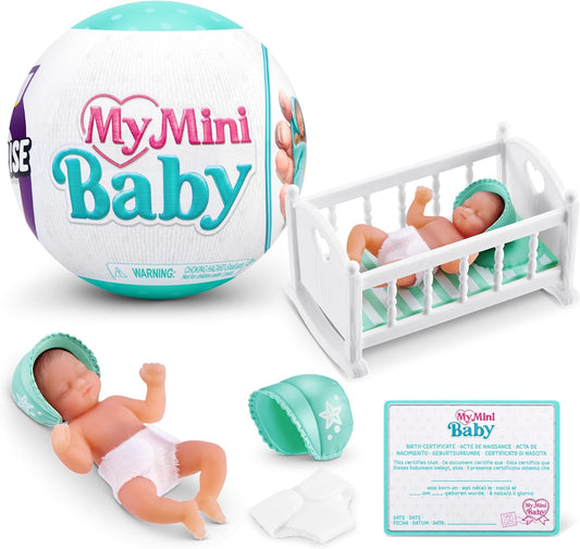 Hot 5 Surprise My Mini Baby Series 1 by ZURU, Collectible Mystery Capsule, Toy for Girls, Realistic Miniature Baby, Playset and Accessories