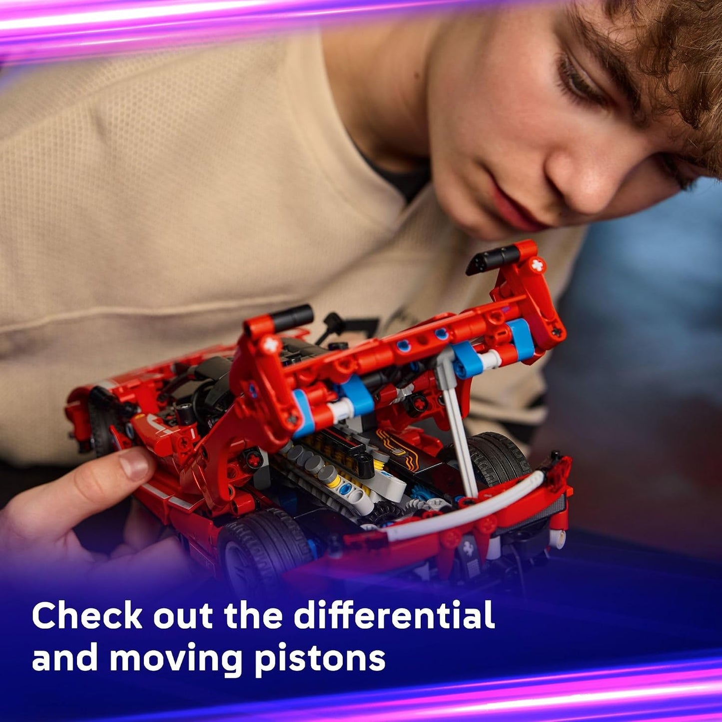 Hot LEGO Technic Ferrari FXX K Toy Car - Building Toy for Girls & Boys, Ages 10+ - Cool Birthday Gift for Kids - Race Car Model for Play & Display - 42212