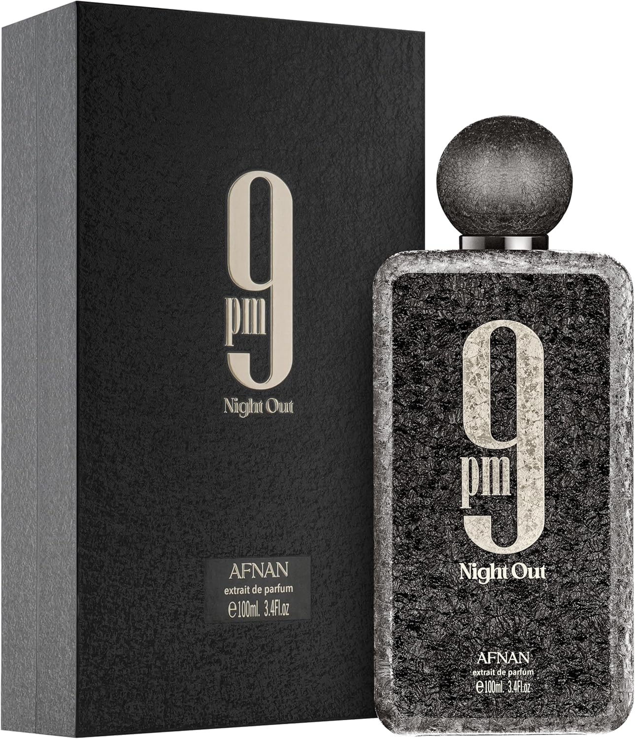 HotAfnan 9 PM Night Out Unisex Extrait de Parfum, 3.4 Fl. Oz