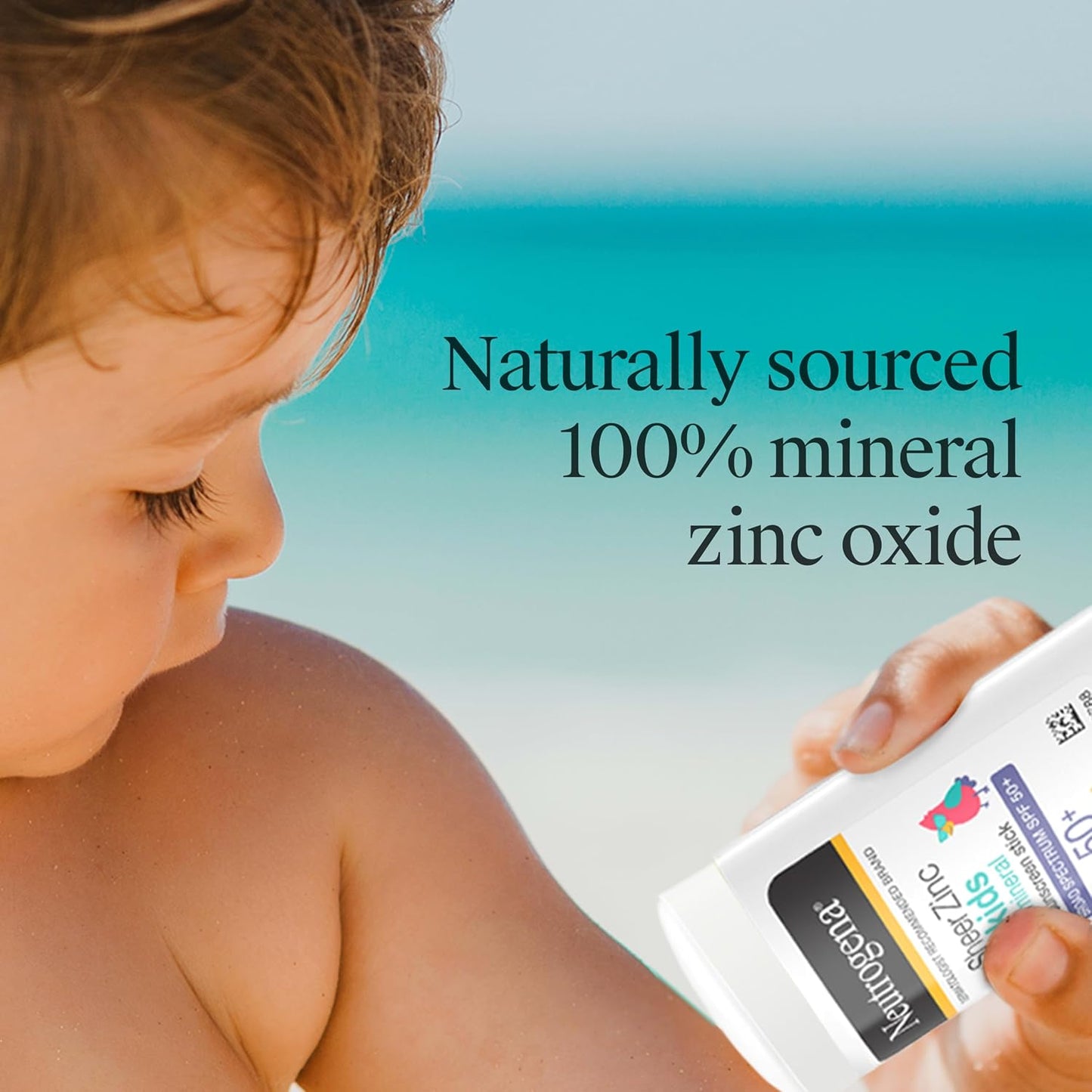 HotNeutrogena Sheer Zinc Oxide Kids Mineral Sunscreen Stick, SPF 50 Plus UVA/UVB Broad Spectrum Protection, Water-Resistant Sunscreen Stick, Gentle on Sensitive Skin, Dermatologist Recommended, 1.5 oz
