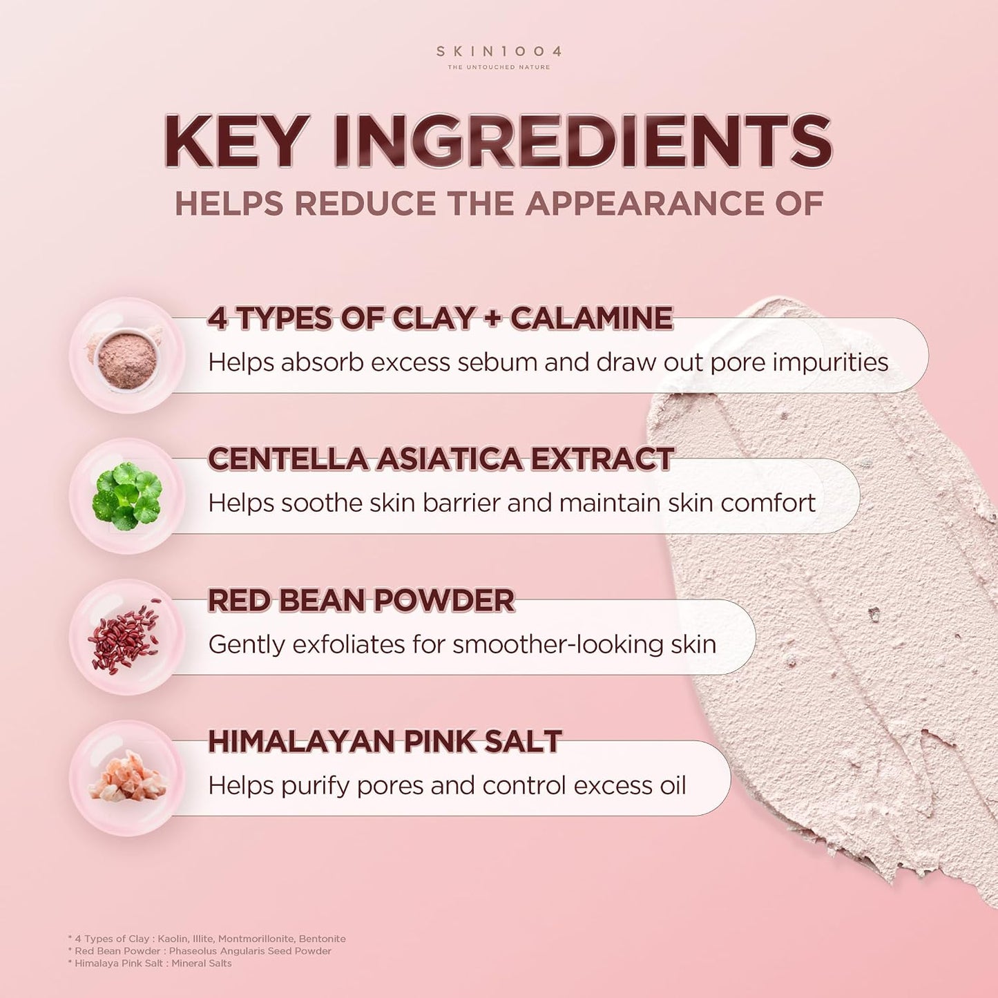 HotSKIN1004 [Hudson's Pick] Poremizing Quick Clay Stick Mask, Facial Clay Mask for Pores, Centella Clay Stick for Pore Minimizing, Pink Pore Mud Mask for Sebum Balance, Korean Skin Care, 0.95 oz / 27g