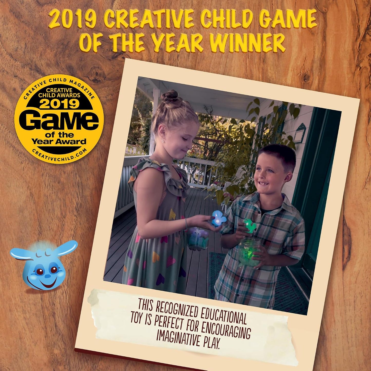 HotToysmith Chasing Fireflies Kids Game - The Game of Shine & Seek - Interactive Games for Kids - Indoor & Outdoor Game - for Ages 3+, Blue,Green
