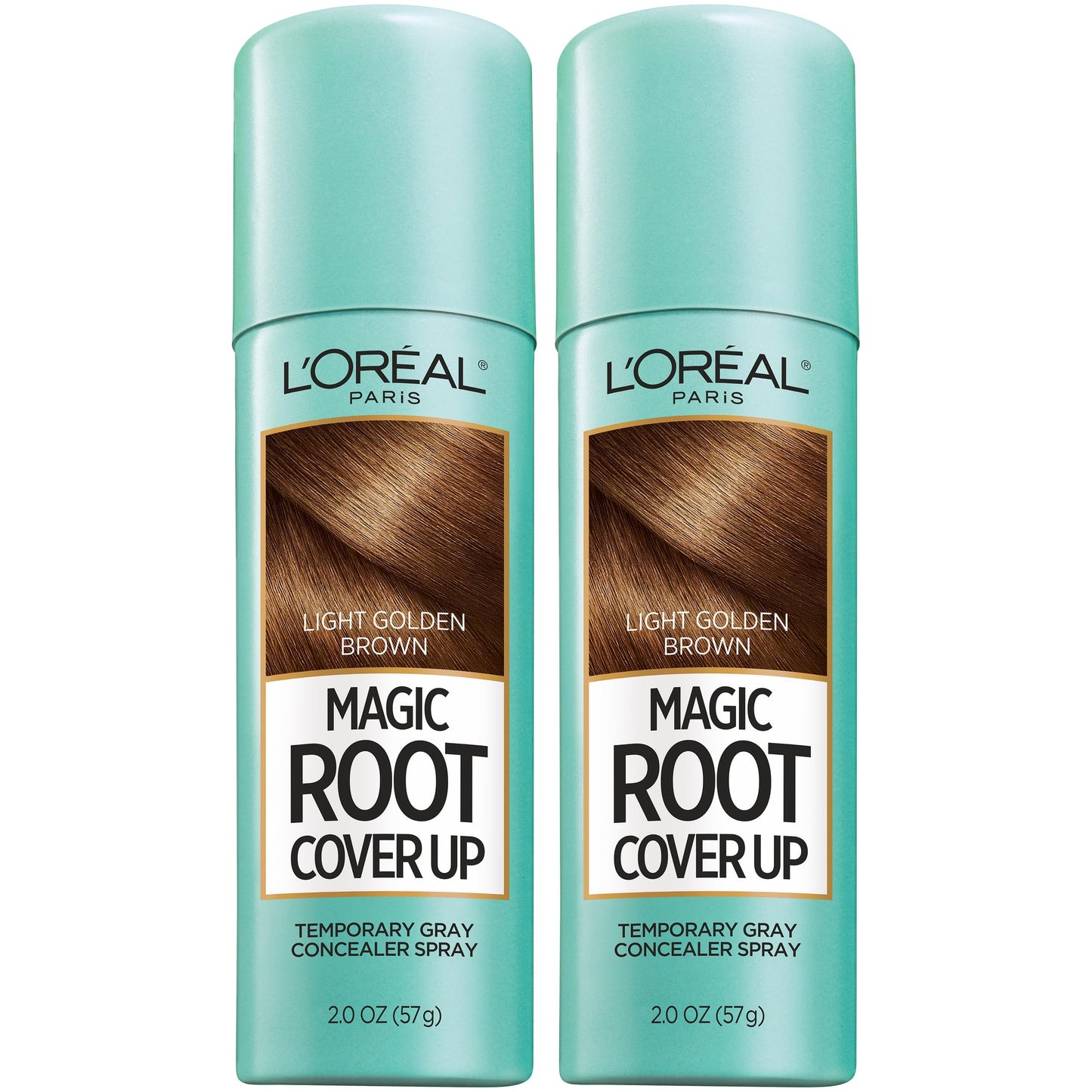 HotL'Oreal Paris Magic Root Cover Up Gray Hair Spray, 100% Gray Hair Coverage with Buildable, Lightweight, Transfer-Resistant, and Temporary Formula, Ammonia-Free, Dark Brown, 2 oz (2 Count)