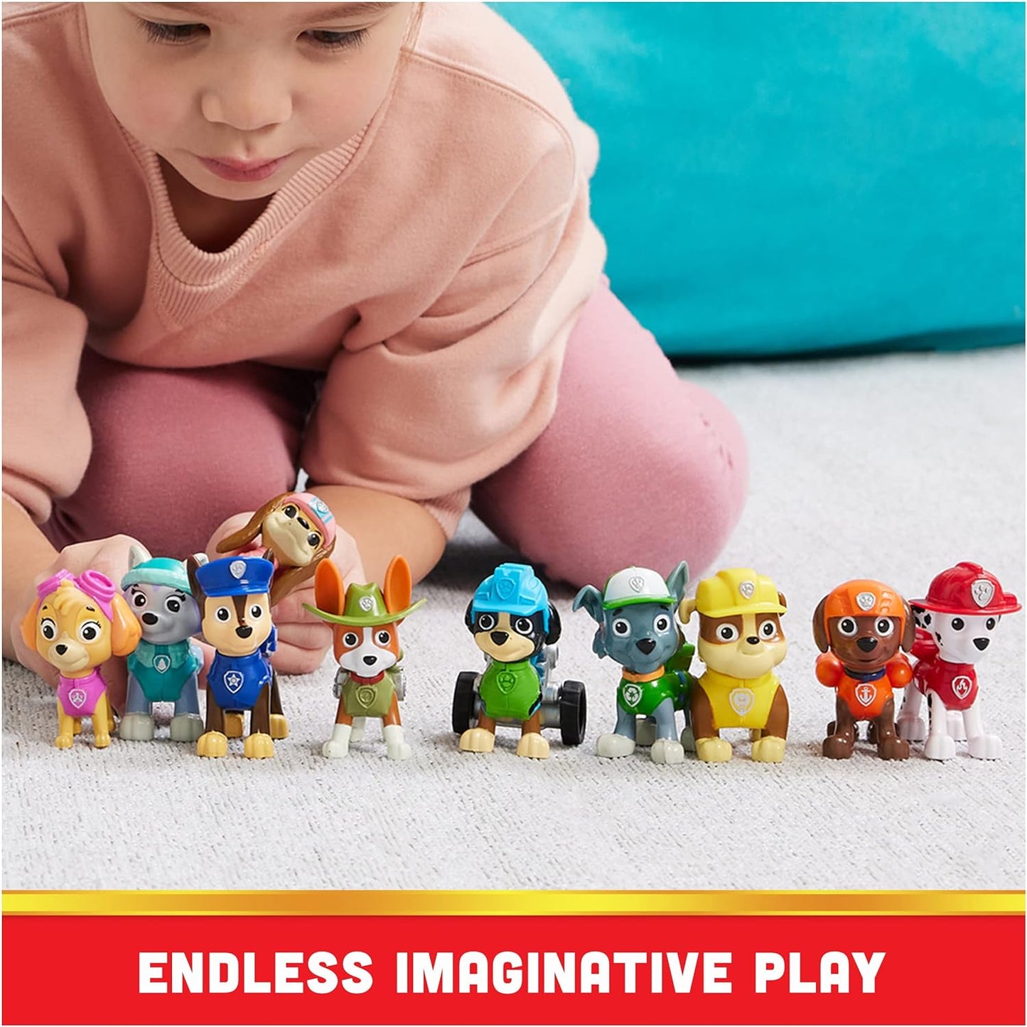 HotPaw Patrol, 10th Anniversary, All Paws On Deck Toy Figures Gift Pack with 10 Collectible Action Figures, Kids Toys for Ages 3 and up