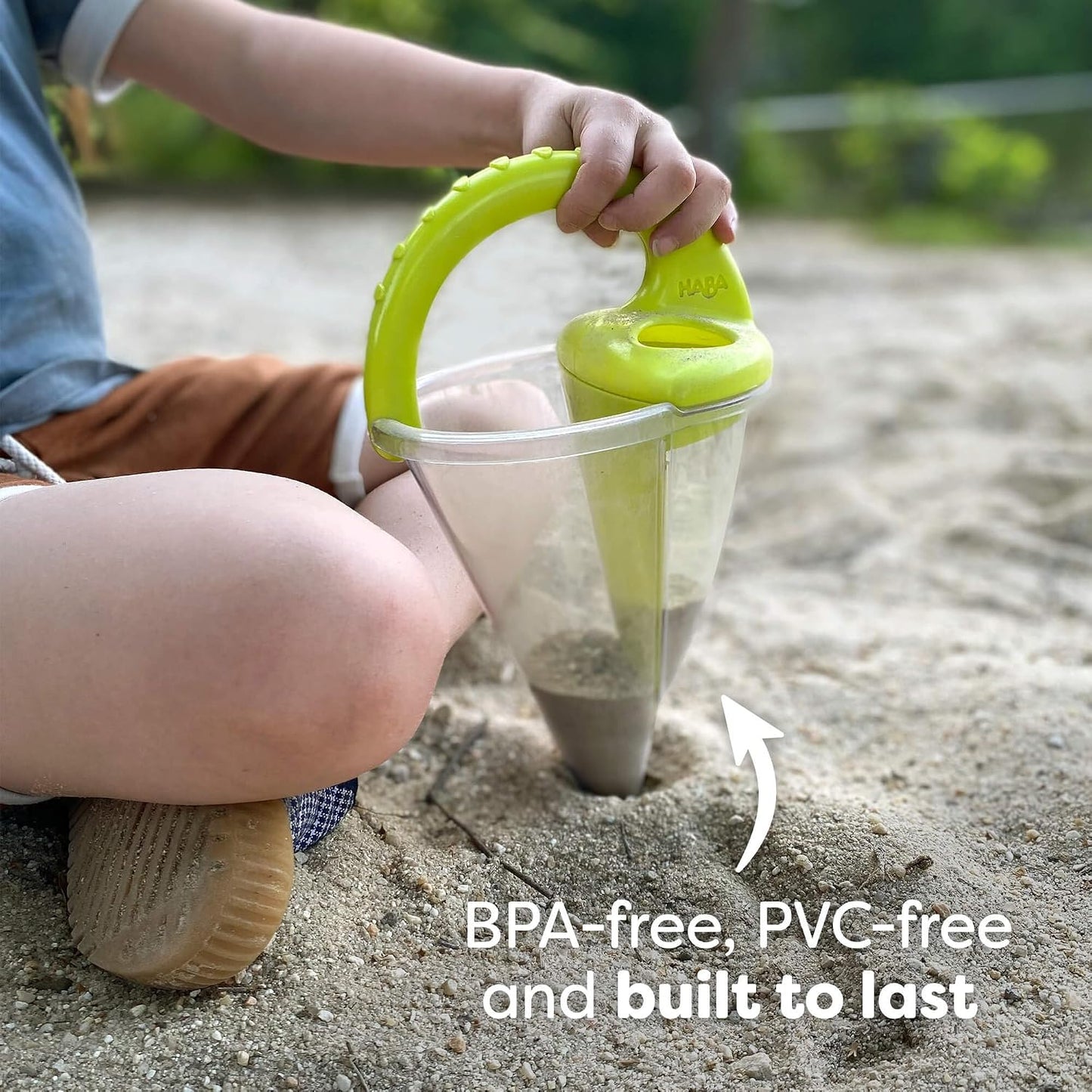 Hot HABA Spilling Funnel XXL with Sifting Shovel - Ultimate Sand & Water Mixing STEM Learning Activity, Kids Beach Toys & Kids Outdoor Toys for 3+