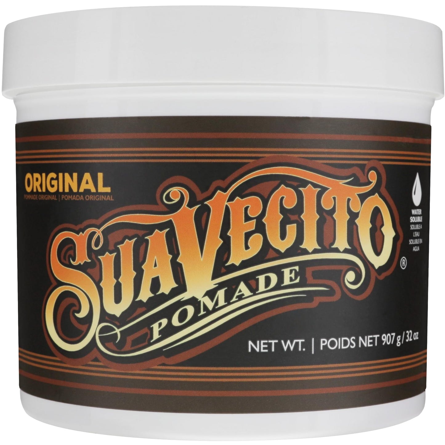 HotSuavecito Pomade Original Hold For Men 4 oz, 1 Pack - Medium Shine Water Based Wax Like Flake Free Hair Gel - Easy To Wash Out - All Day Hold For All Hairstyles