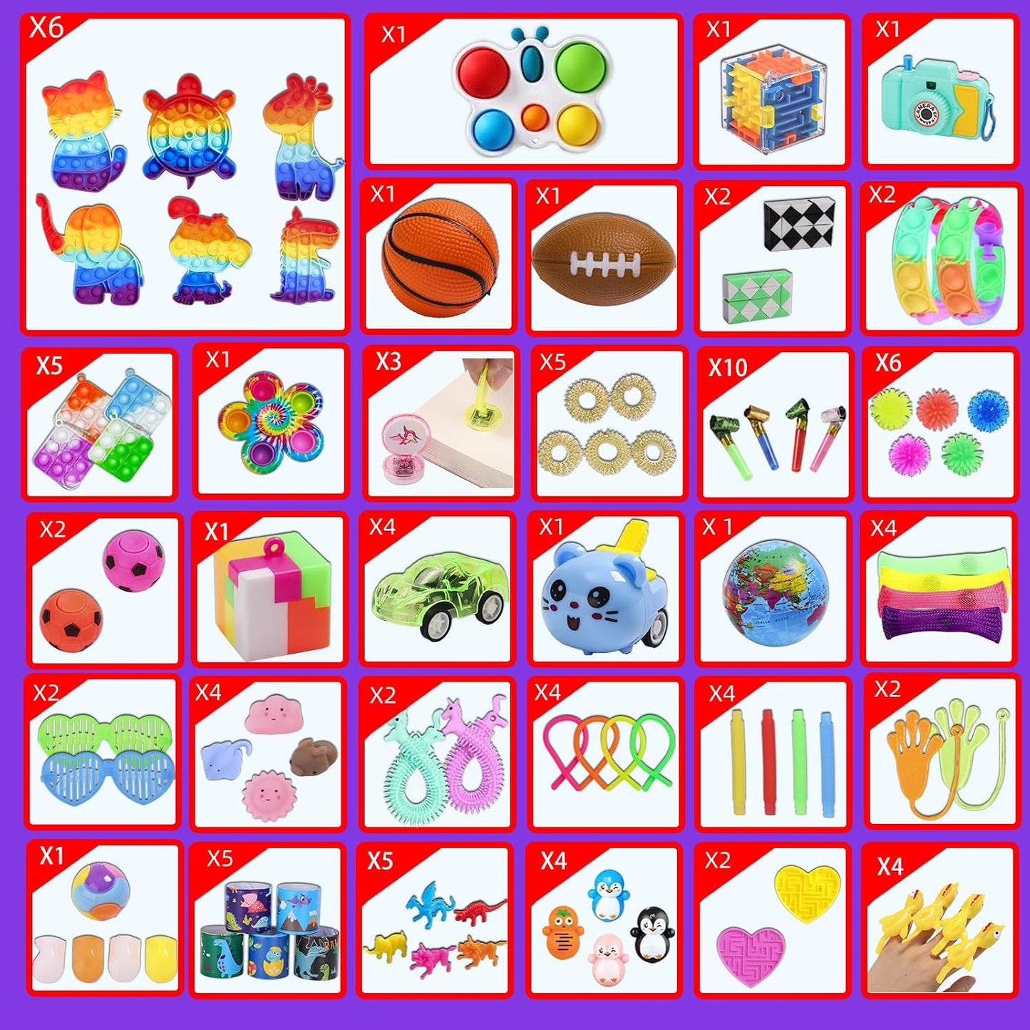 Hot 1000 Pcs Party Favors for Kids, Fidget Toys Bulk, Birthday Gift Toys, Fidgets Stocking Stuffers, Treasure Box Birthday Party, Goodie Bag Stuffers, Carnival Prizes, Pinata Filler Stuffers for Classroom