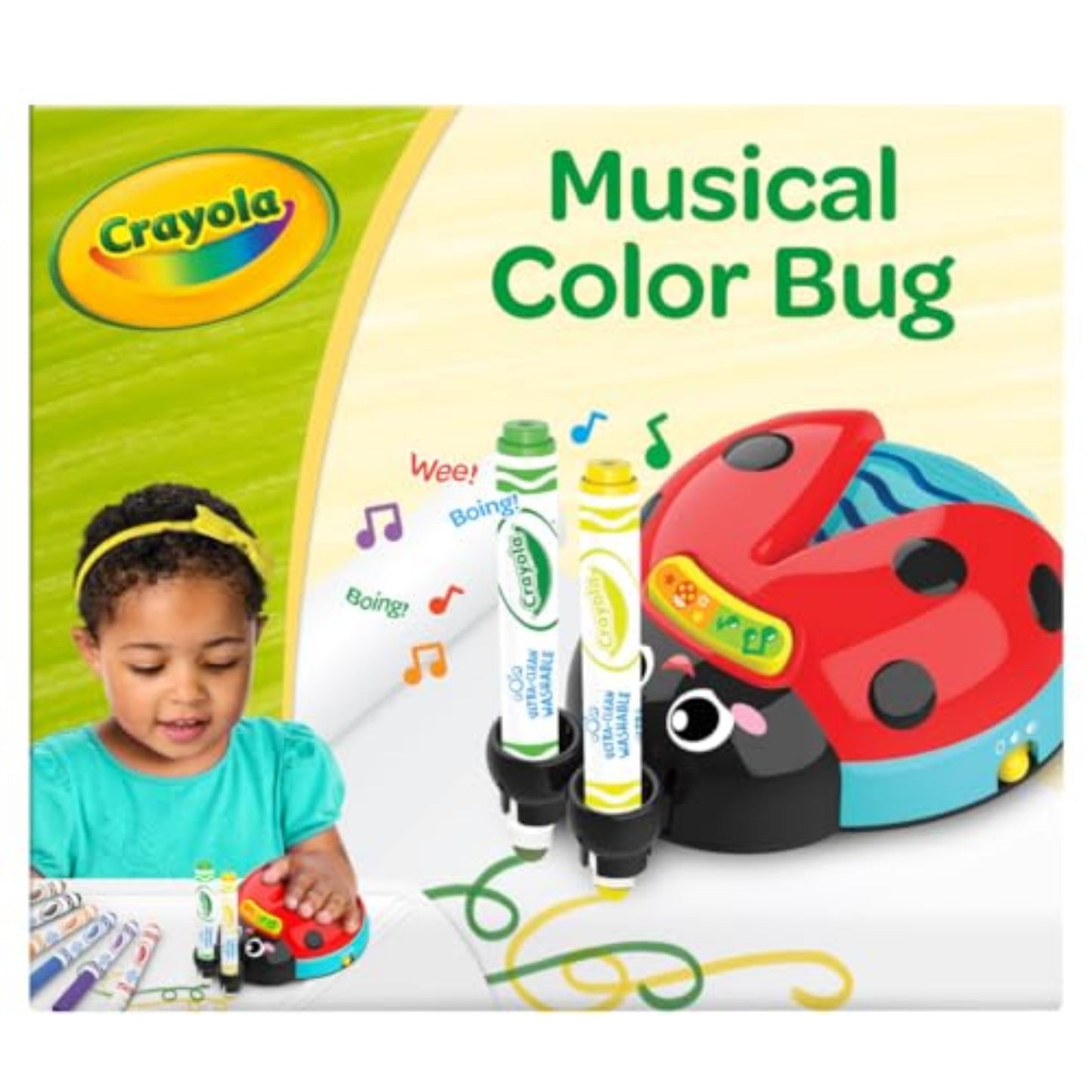 HotCrayola Toddler Touch Lights, Musical Sensory Toys for Toddlers, Learning Gifts, Light Up Drawing Pad, Mess Free Painting, Travel Activity, 2+