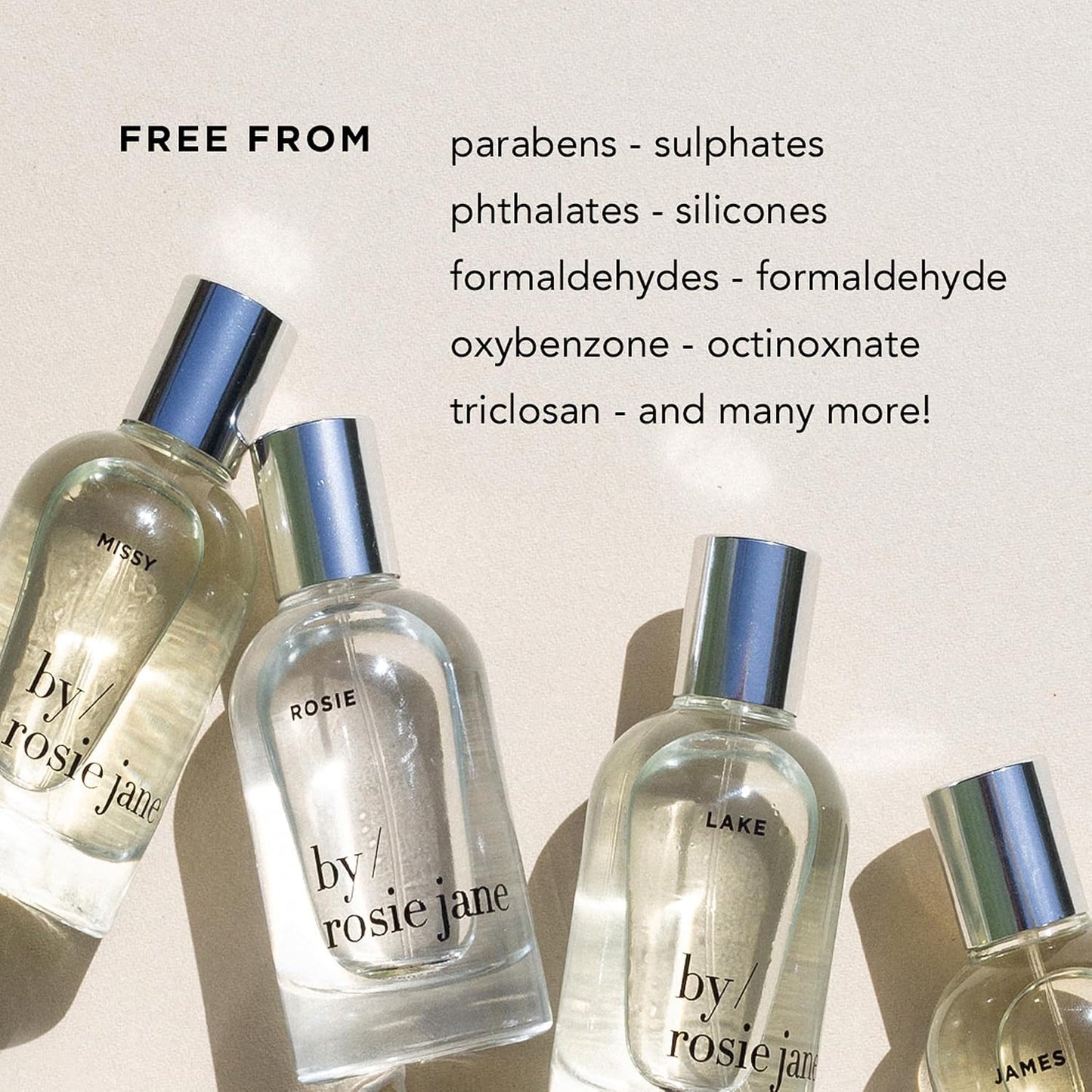 Hot By Rosie Jane Eau De Parfum Spray (Rosie) - Clean Perfume for Women - Non-Toxic Body Mist with Notes of White Musk & Sweet Rose - Paraben, Sulfate & Phthalate Free (50ml)