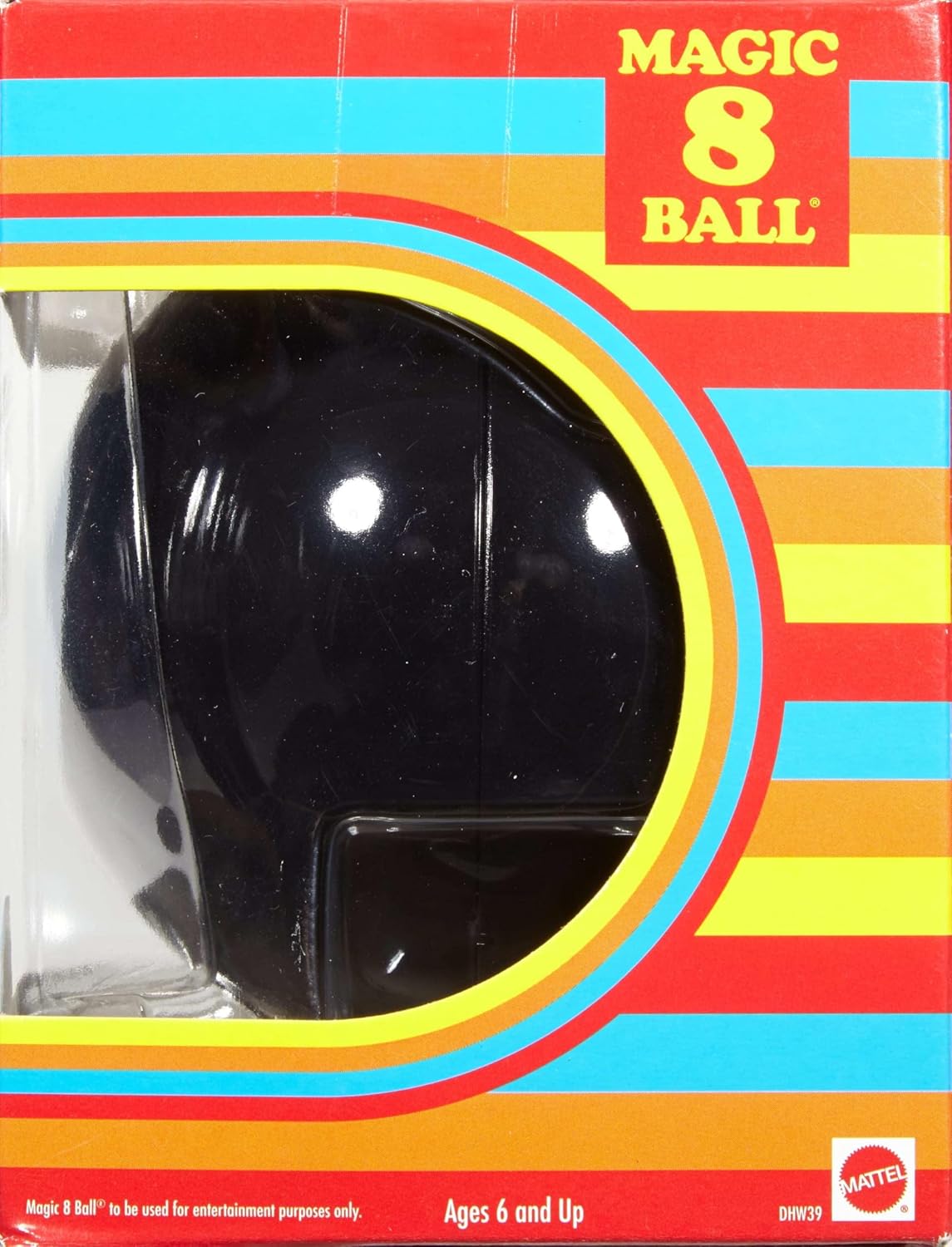HotMattel Games Magic 8 Ball Novelty Fortune-Telling Toy, Retro Look for Kids, Grown-Ups, Families, Parties & Travel (Amazon Exclusive) | Retro Look for Kids, Teens, Families, Gifts, Parties & Travel (Amazon Exclusive)