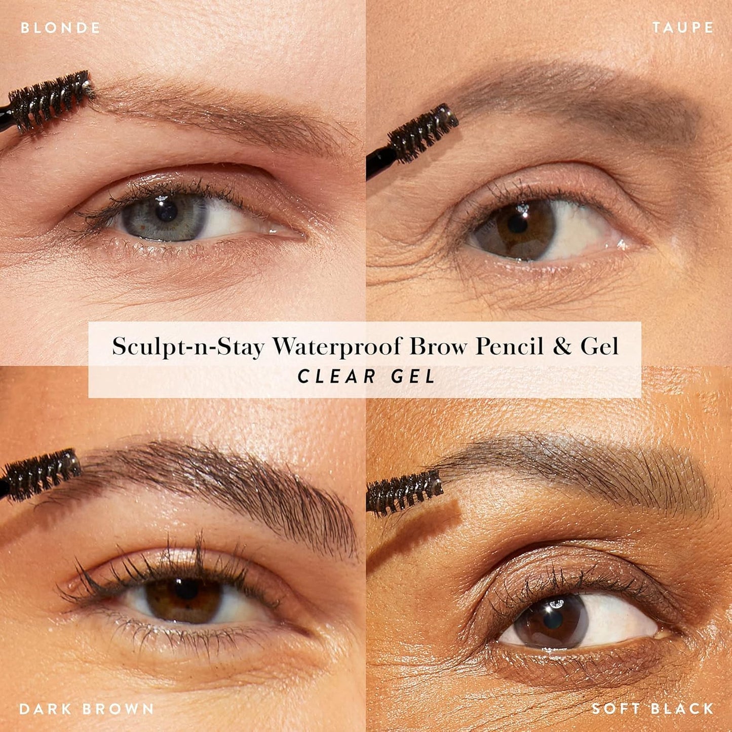 HotLAURA GELLER NEW YORK Sculpt-n-Stay 2-in-1 Waterproof Eyebrow Pencil & Brow Gel – Taupe – Fills Sparse Brows, Defines & Sets – Smudge-Proof, Long-Lasting, Natural Finish