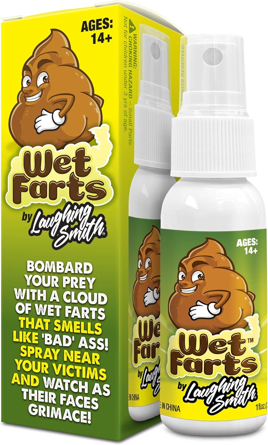 HotLaughing Smith - Wet Farts - Potent Stink Spray - Extra Strong Stink - Hilarious Gag Gifts & Pranks for Adults or Kids - Prank Stink Stuff - Non Toxic - Smells Like Really 'Bad' Gas