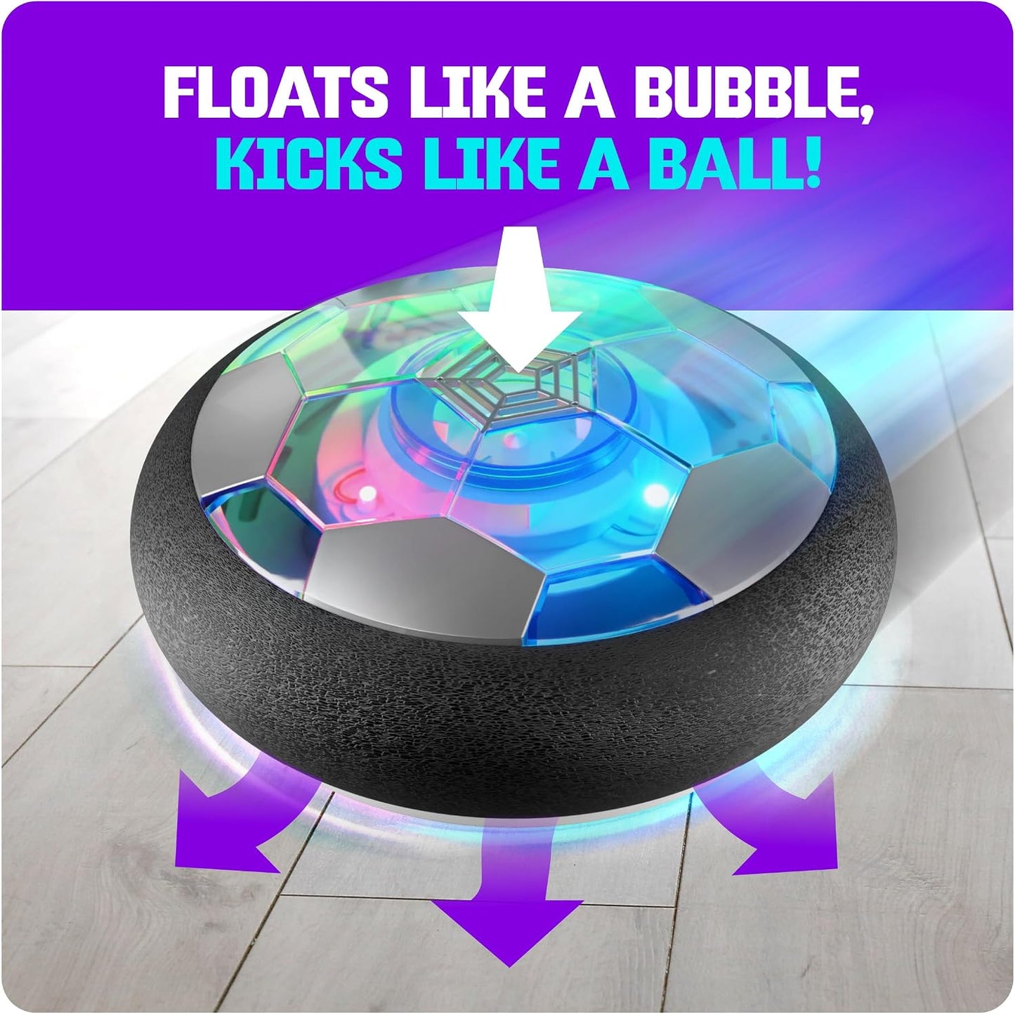 HotNinja Blast Hover Soccer Light-Up Ball, Birthday Gift for Boys, Indoor Toy Games, Kids Gifts for Age 5, 6, 7, 8, 9, 10, 11, 12 Years Old, Boy Toys for Age 3 Years and Up.