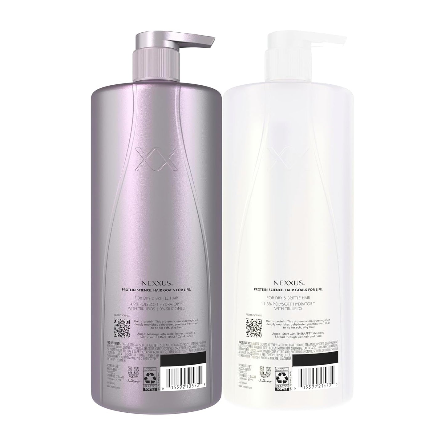 HotNexxus Therappe Humectress Shampoo Conditioner 2 Count for Ultimate Moisture for Dry Hair Powered by Polysoft Hydrator Technology with Tri-lipids 33.8 fl oz