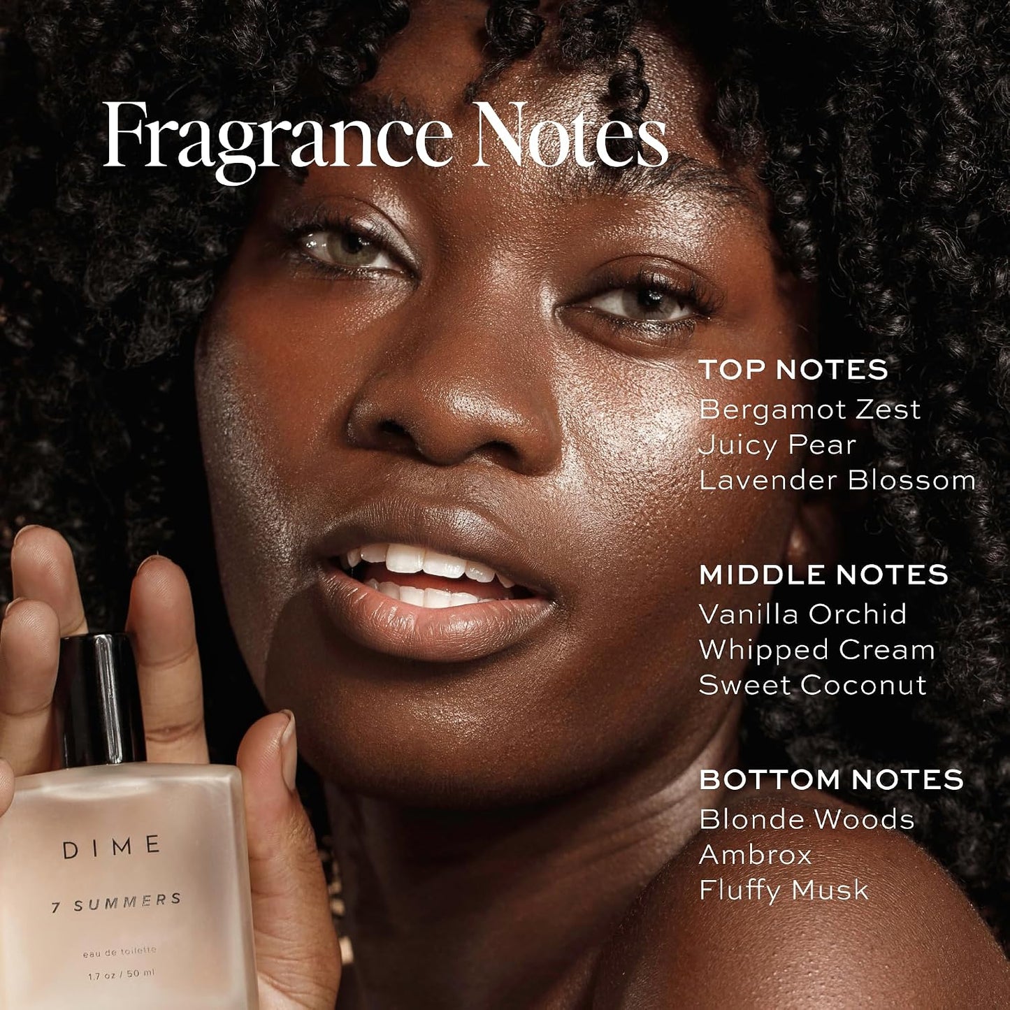 HotDIME Beauty 7 Summers Perfume for Women - Sweet Floral Eau de Toilette with Bergamot, Vanilla Orchid and Coconut, Clean, Vegan, Cruelty-Free Fragrance, 1.7 oz / 50 ml