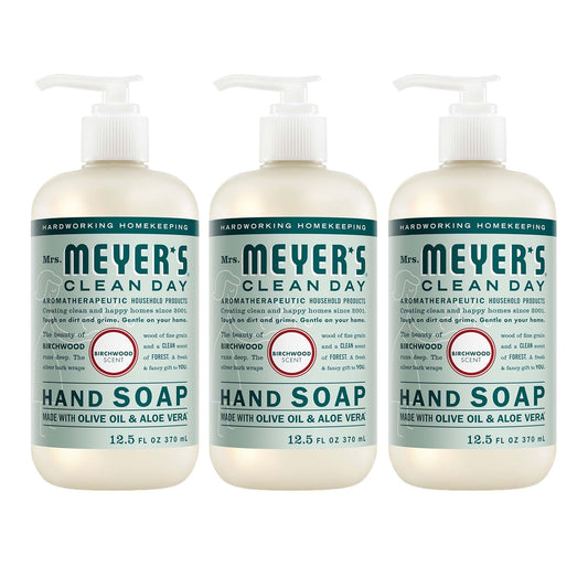 HotMRS. MEYER'S CLEAN DAY Hand Soap, Birchwood Scent, 12.5 Fl Oz Bottle - 3 Pack