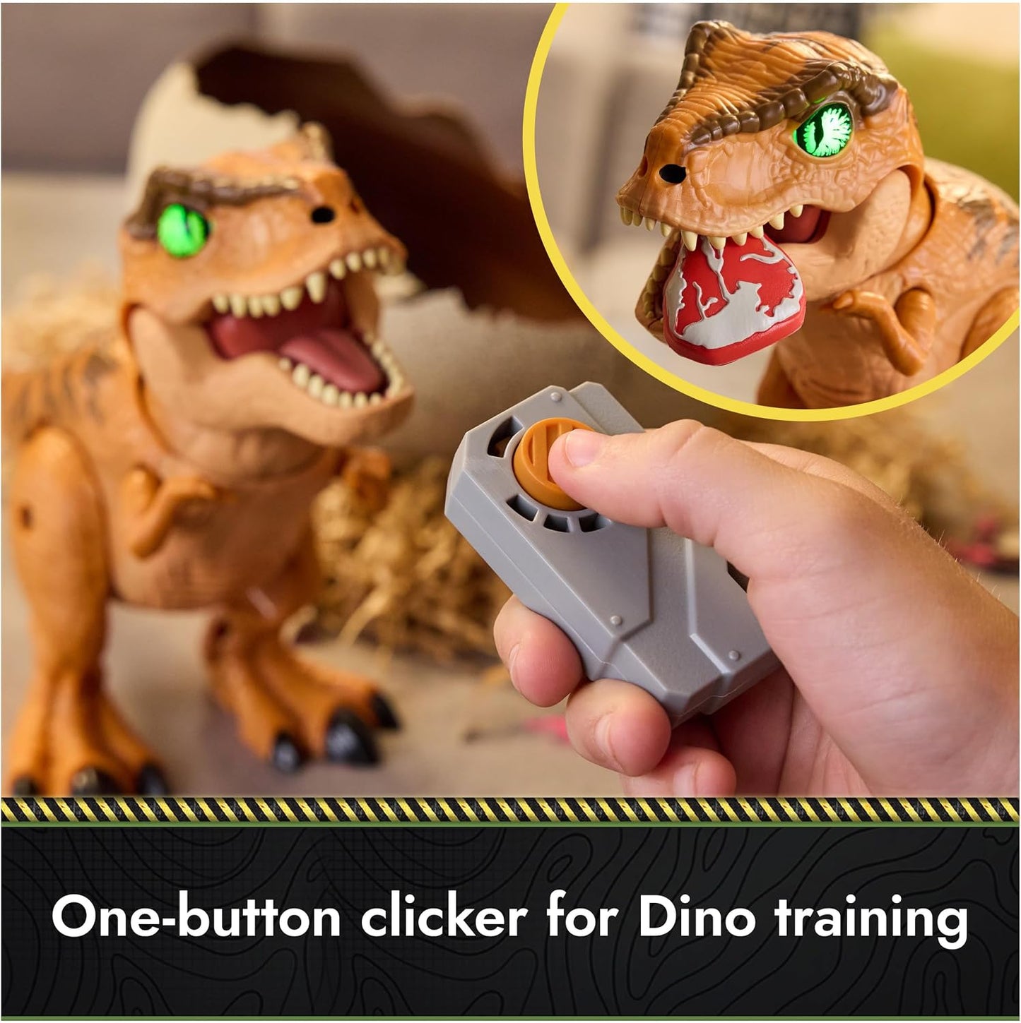 Hot Primal Hatch Jurassic World Interactive T-Rex Toy Dinosaur Egg | Interactive Dino Figure, Realistic Hatching Experience, 100+ Sounds & Reactions, Train & Feed, Gifts for Kids Ages 5+