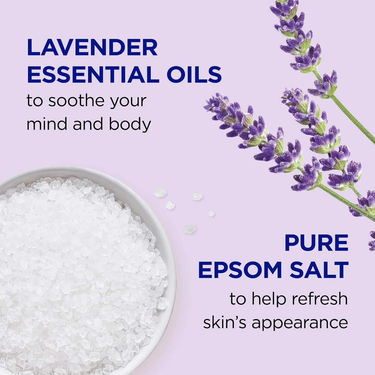 HotDr Teal's Foaming Bath with Pure Epsom Salt, Soothe & Sleep with Lavender, 62.5 fl oz
