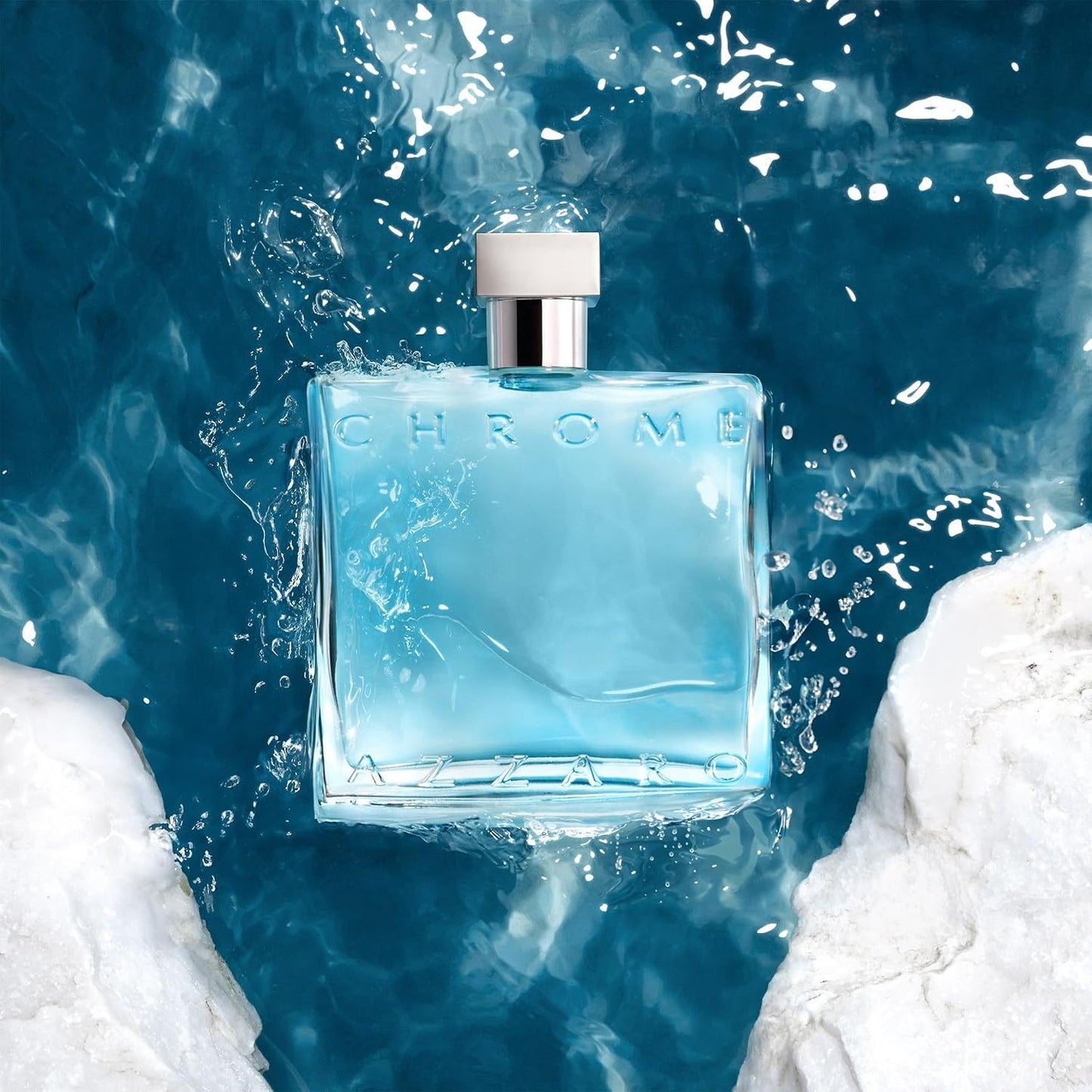 Hot Azzaro Chrome Eau de Toilette - Fresh Aquatic Mens Cologne - Citrus, Woody, Musky Fragrance -Fresh Notes of Bergamot - Everyday Wear - Classic Summer Beach Scent - Luxury Perfumes for Men