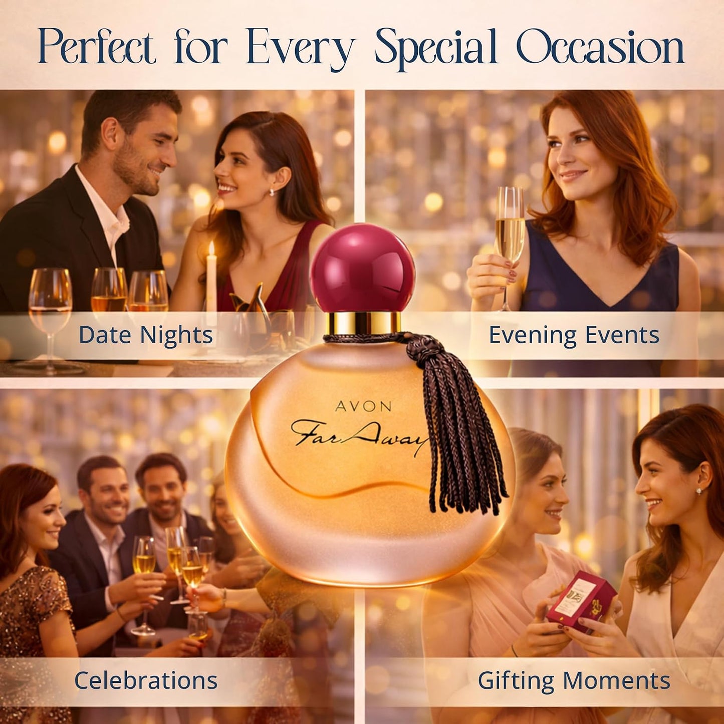 Hot AVON Far Away Eau de Parfum Fragrance for Women - 1.7 oz | Amber Floral Scent - Signature Fragrance for Special Occasions Long Lasting Perfume Spray - Elegant Parfum, Travel Size Spray