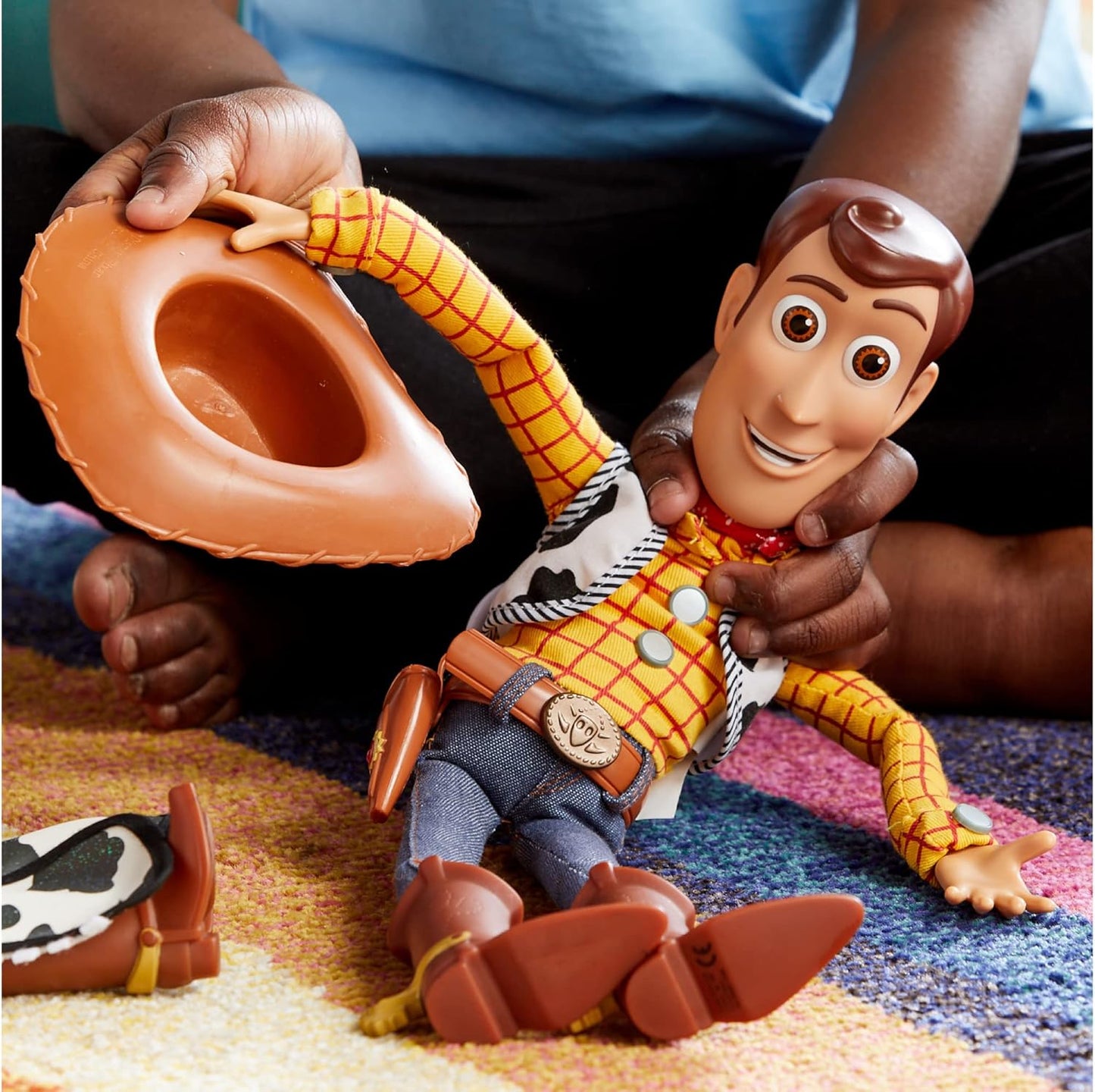 HotDisney Store Official Sheriff Woody Talking Action Figure from Toy Story, Features Sounds and Phrases from the Movies, Interacts with Other Figures and Toys