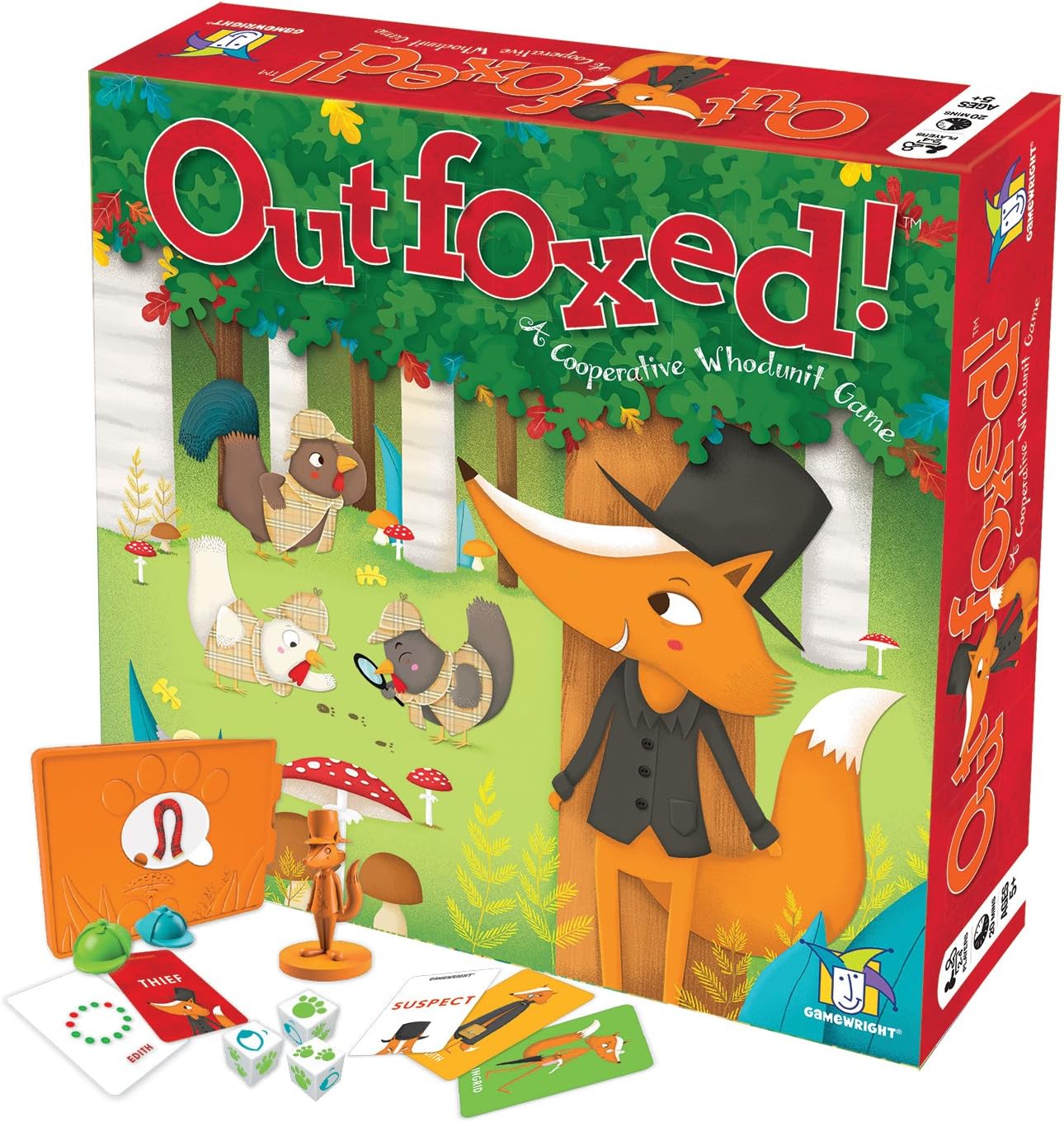 HotOUTFOXED, A CLASSIC WHO DUNNIT GAME FOR PRESCHOOLERS, 4 players