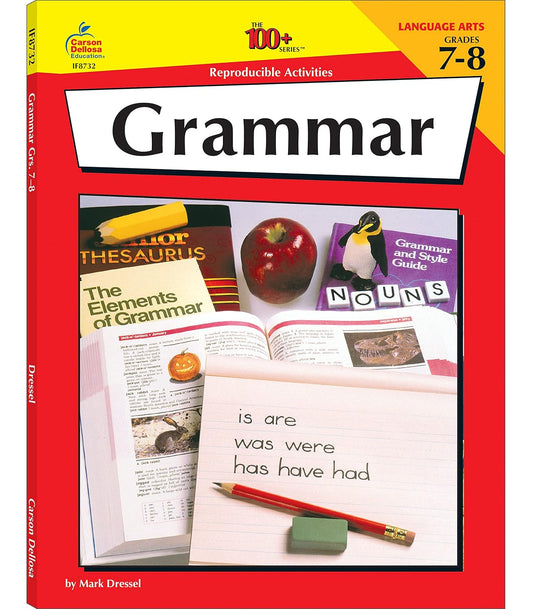 Hot Carson Dellosa | Grammar Reproducible Activities Workbook | 7th–8th Grade, 128pgs (Volume 12)